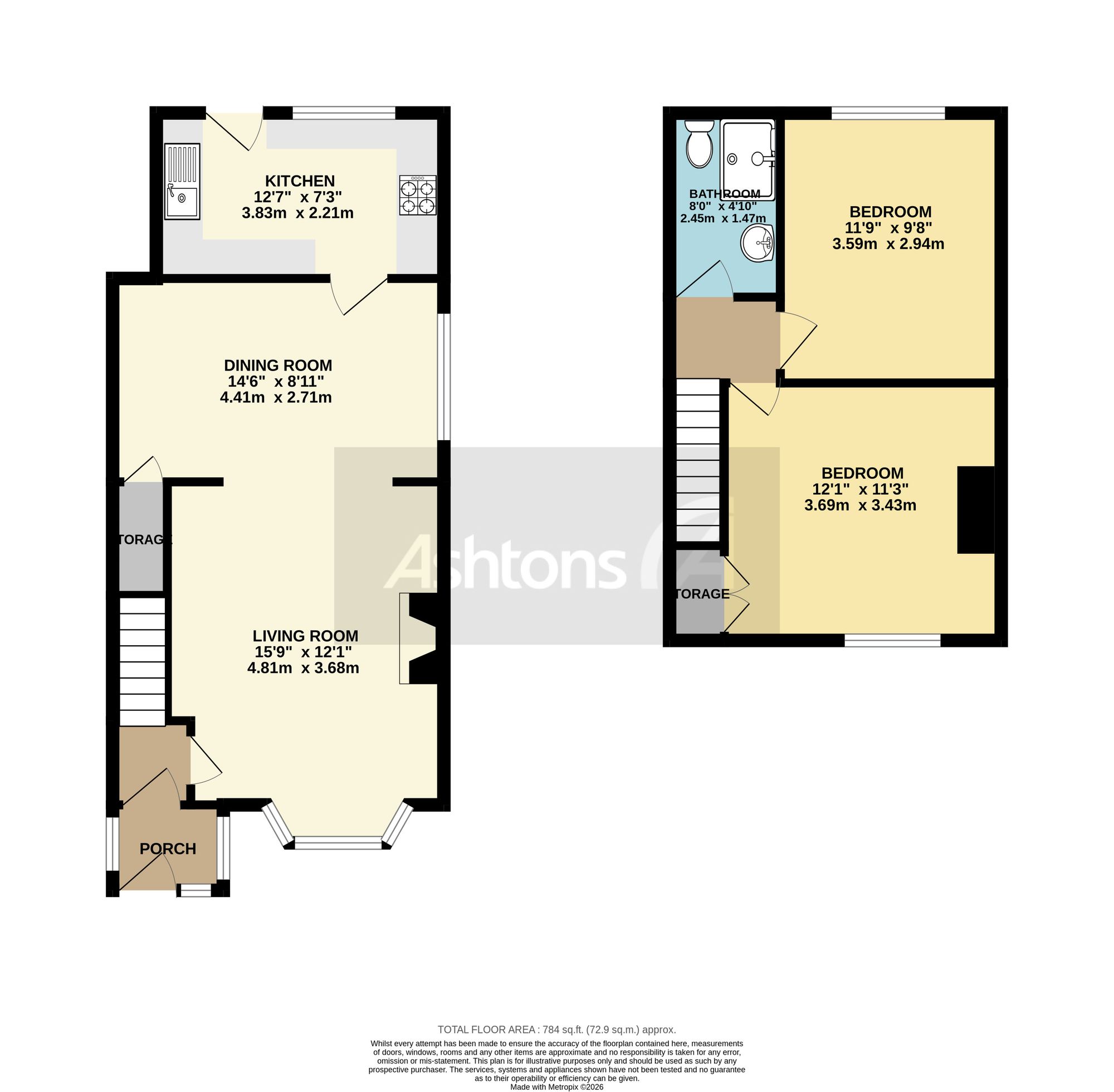 99 Vista Road, Newton-Le-Willows floorplan