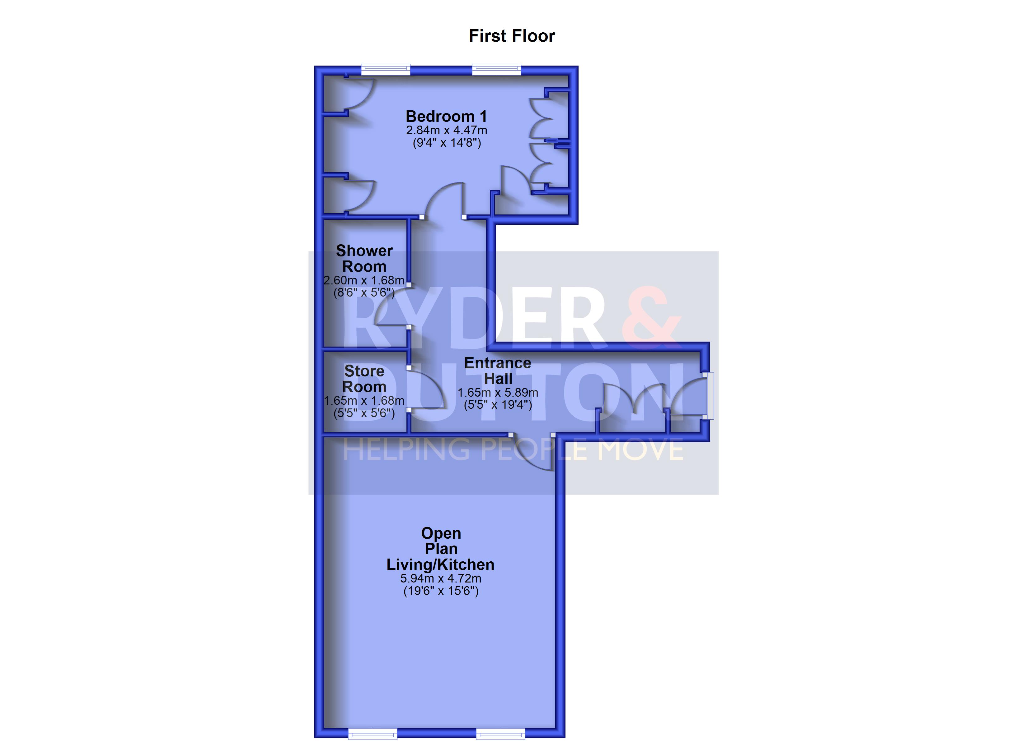 1 Albion Mill,, Wedneshough Green, Hyde floorplan