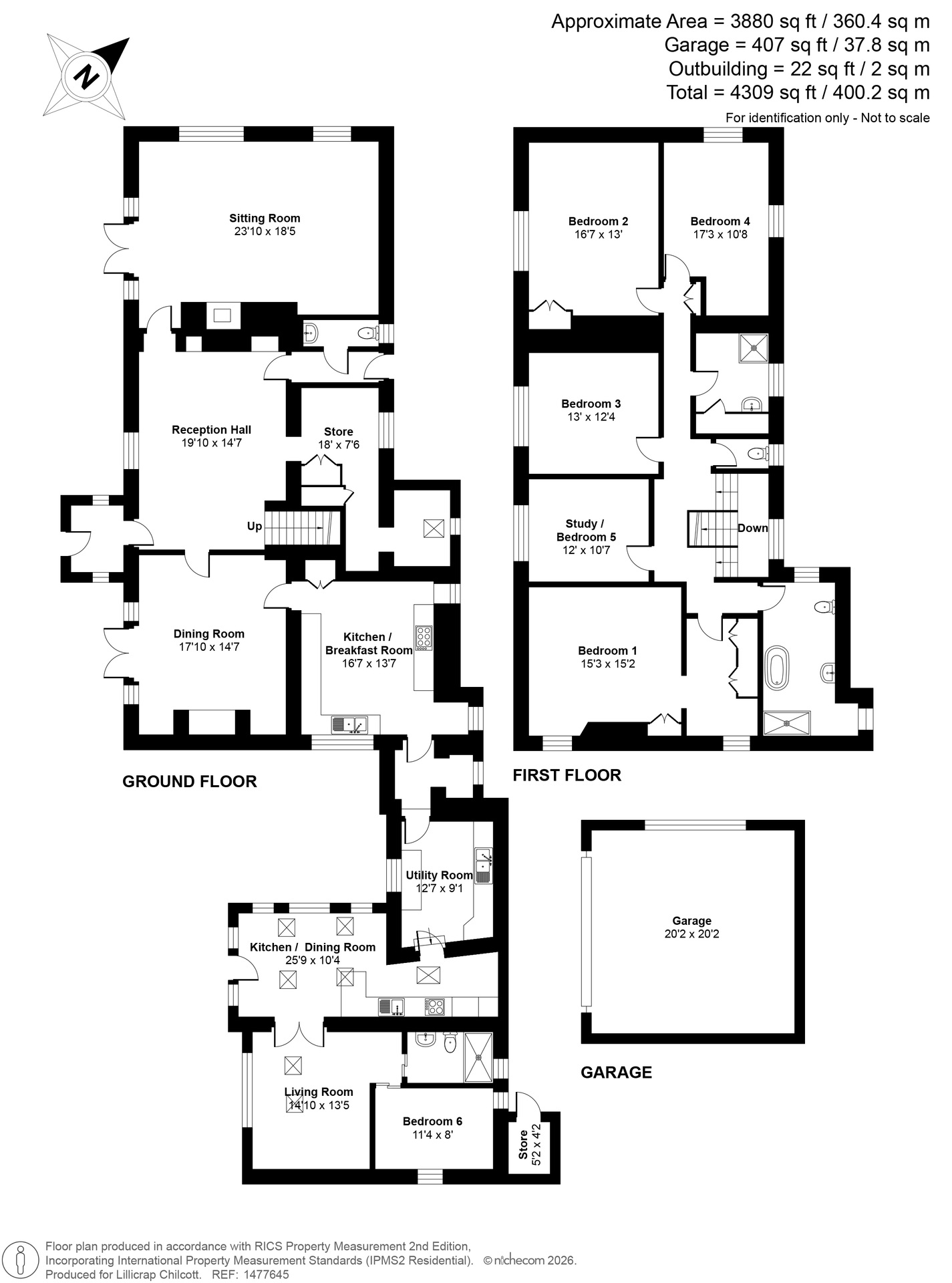 Tregenver House, Falmouth floorplan