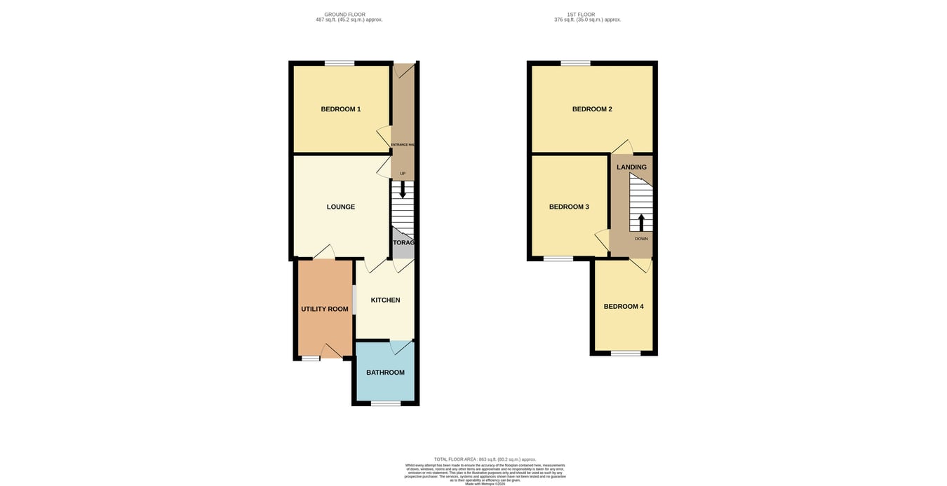 66, Military Road, Northampton floorplan