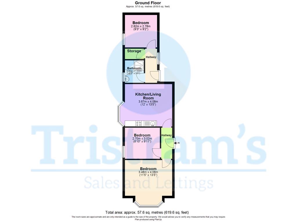 Flat 1, 108, Loughborough Road, Nottingham floorplan