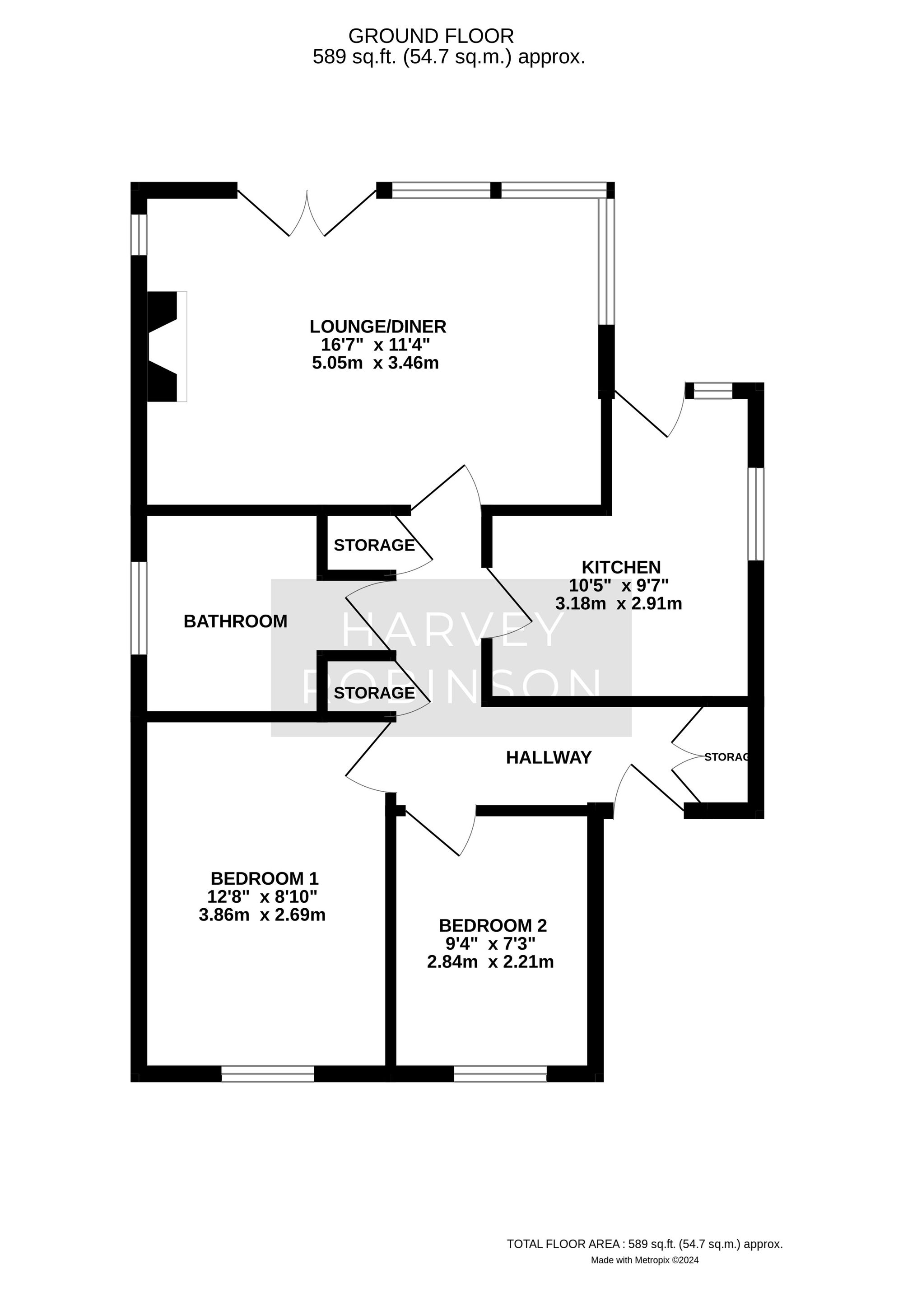 Little Priory Priory Road, St. Ives floorplan