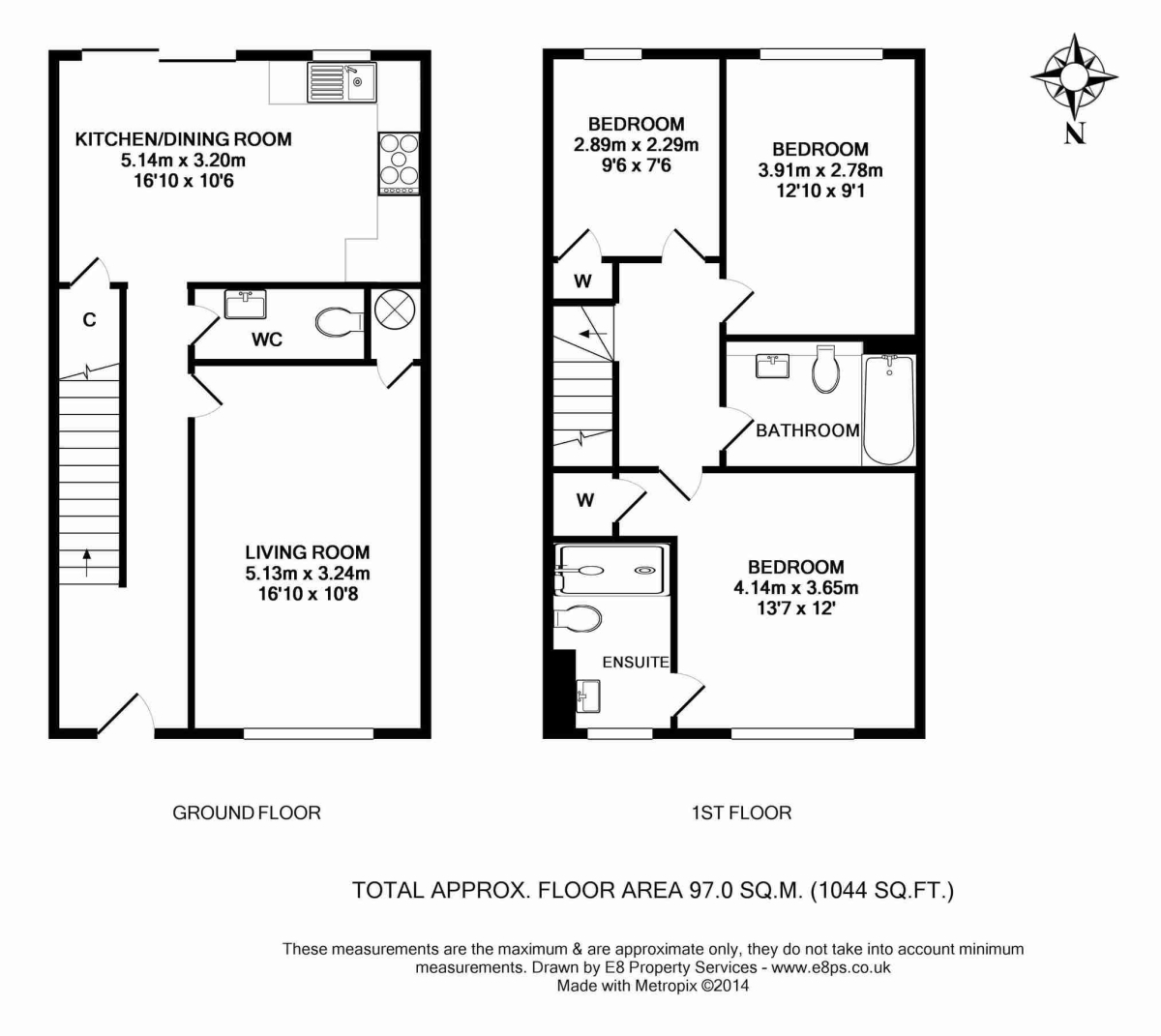 2, Meadow Court, Ulfgar Road, Oxford floorplan