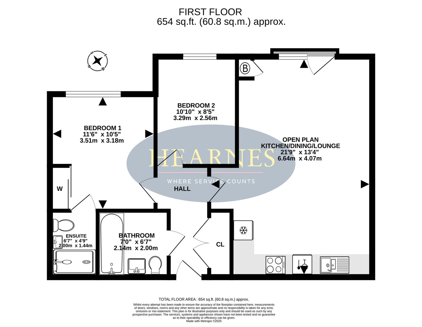 9 Adams House, Adams Close, Poole floorplan