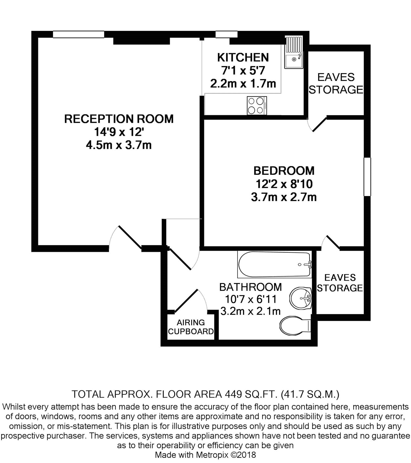 1 Bedrooms Flat to rent in Warham Road, South Croydon CR2