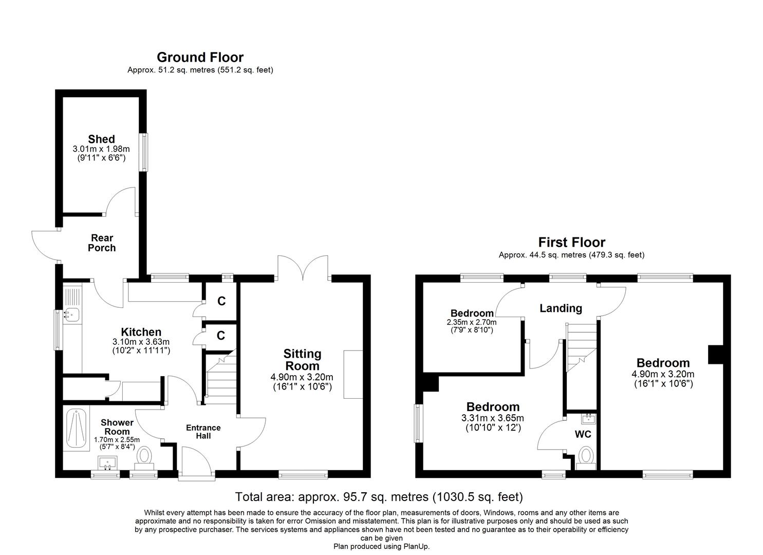1 Church View, Luke Street, Shaftesbury floorplan