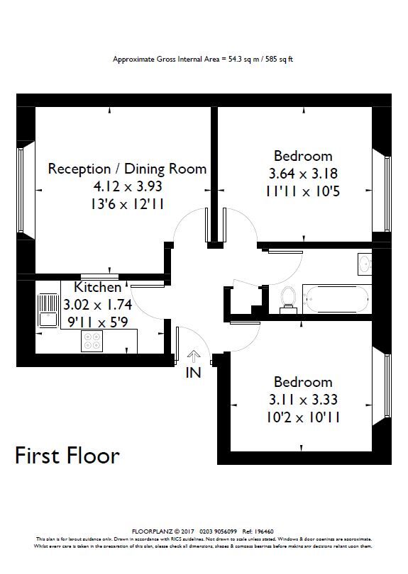 Royal Herbert Pavilions, Gilbert Close, London SE18, 2 bedroom flat for