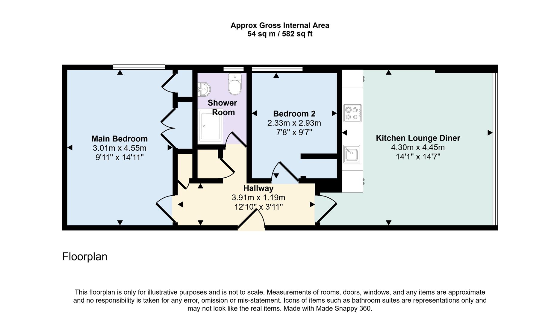 11, Highgate Edge, Great North Road, London floorplan