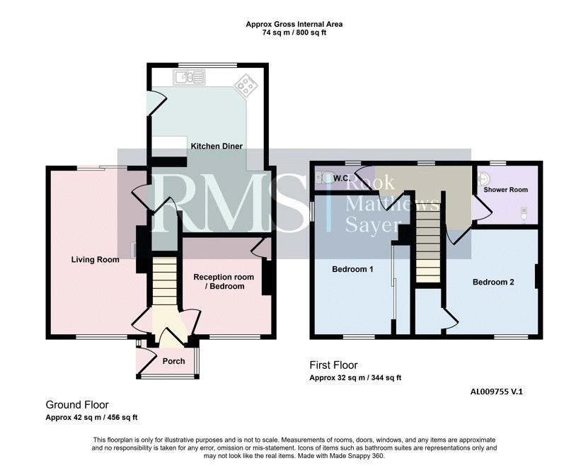 56, Kippy Law, Seahouses floorplan