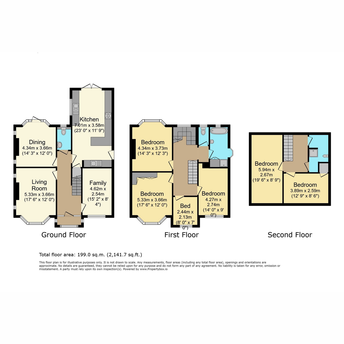 22, Warwick Place, Leamington Spa floorplan