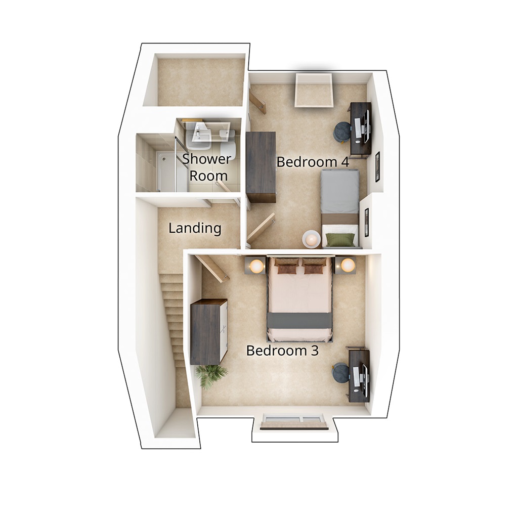 The Trelton - Plot 88, Seaham Garden Village Phase 2, Cold Hesledon, Seaham, County Durham floorplan