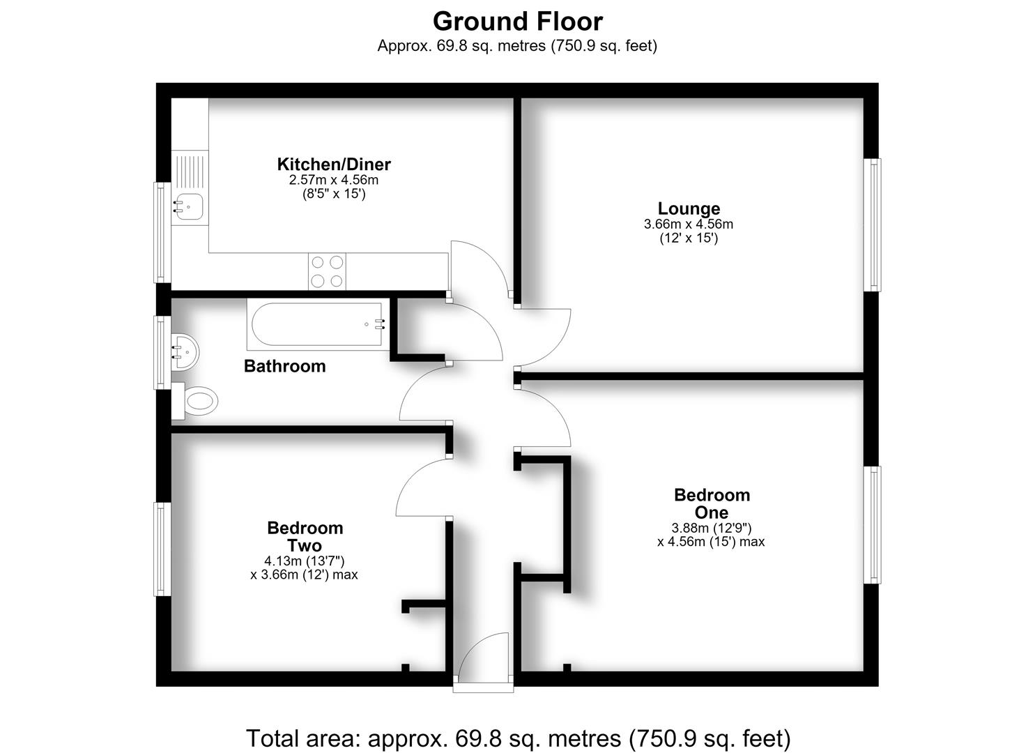 St. Marys Avenue, Milton Keynes floorplan