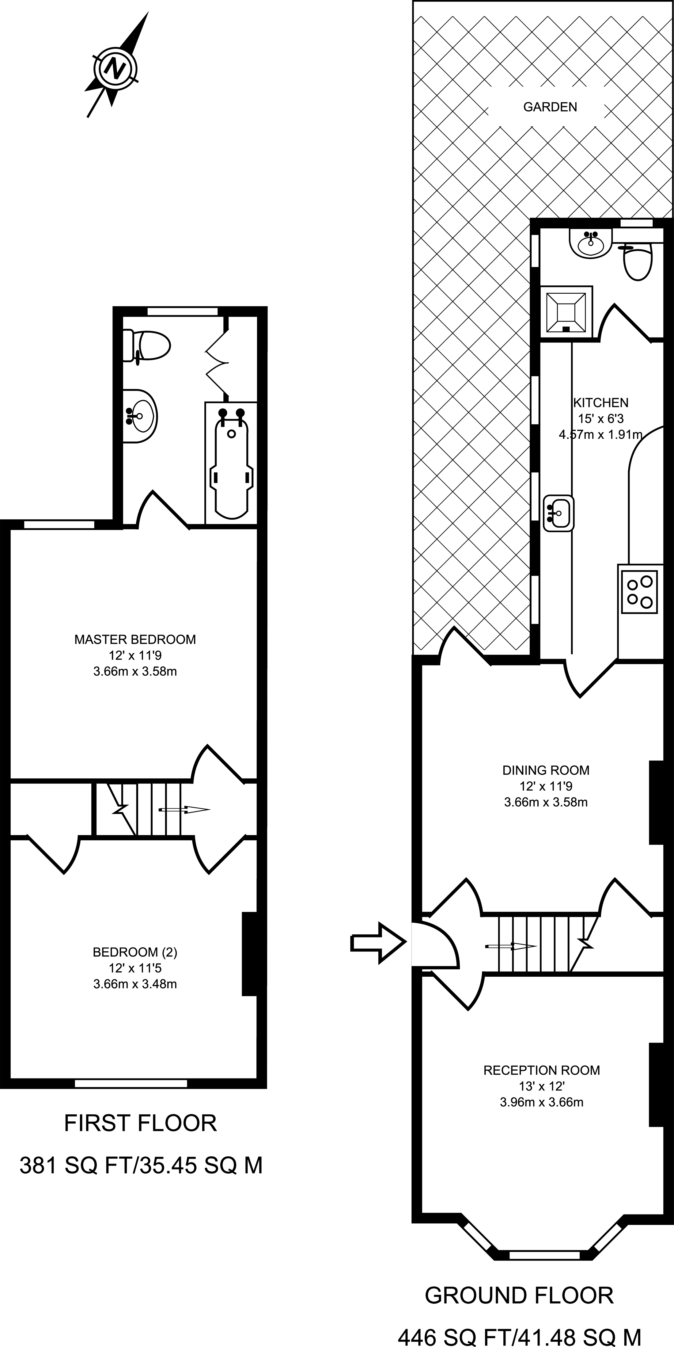 2 Bedrooms Semi-detached house to rent in High Path Road, Merrow GU1