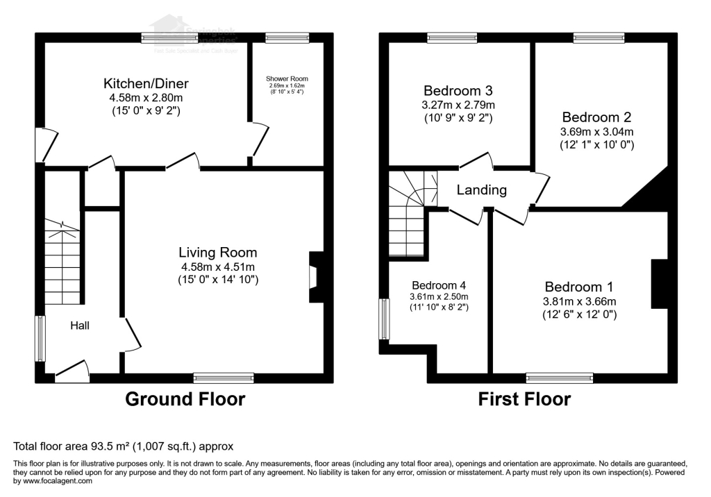 71, Beech Road, Wednesbury floorplan