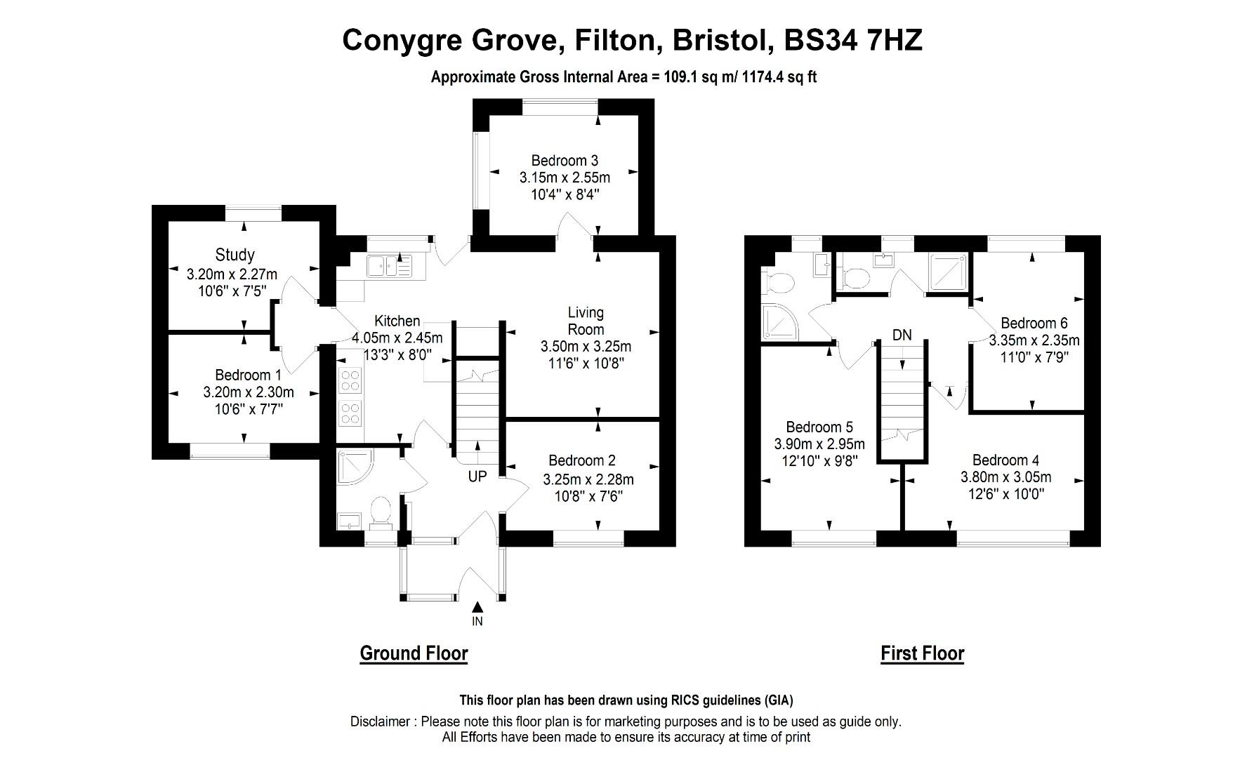 180, Conygre Grove, Filton floorplan