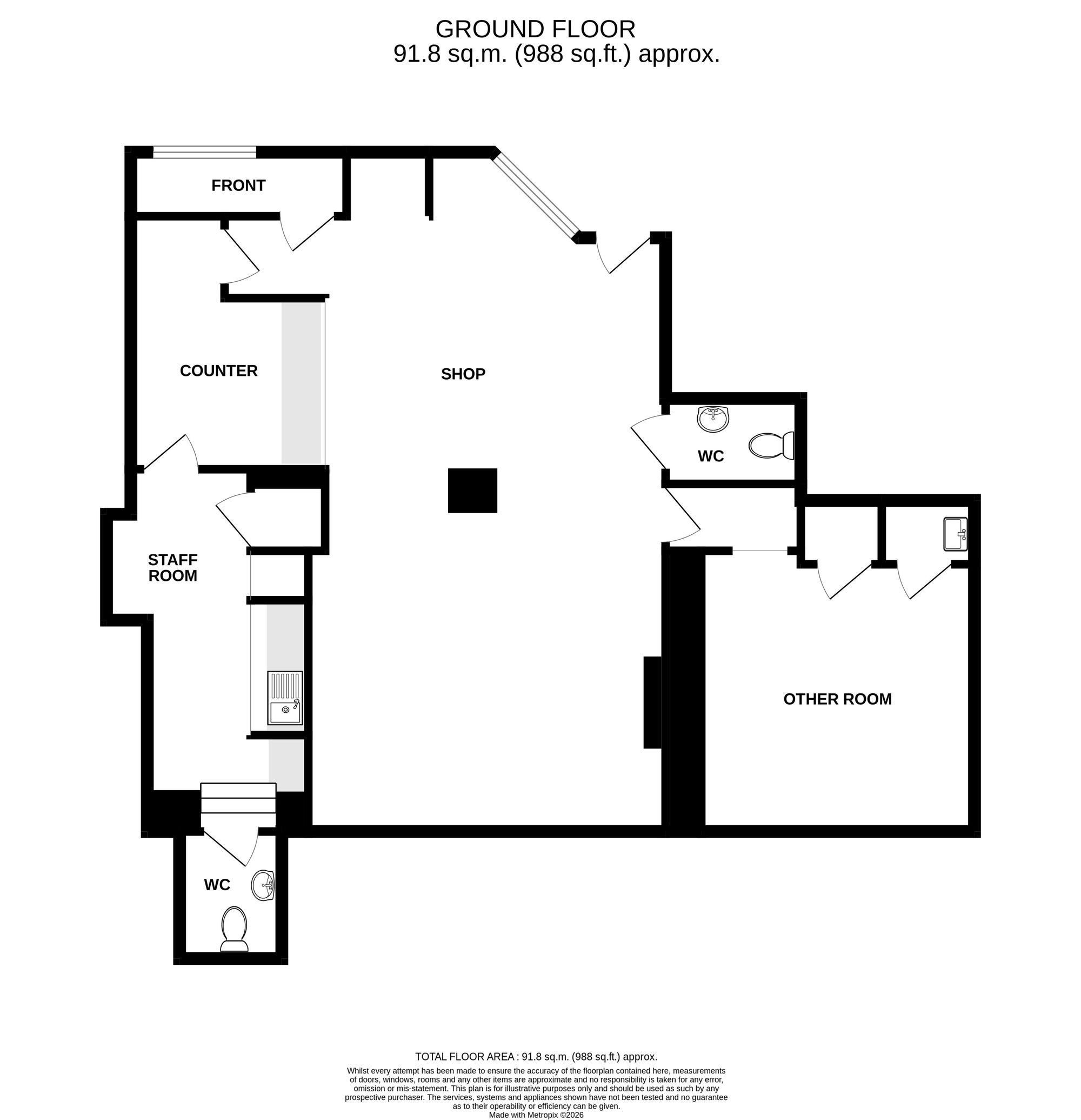 William Hill Bookmakers, Dover floorplan