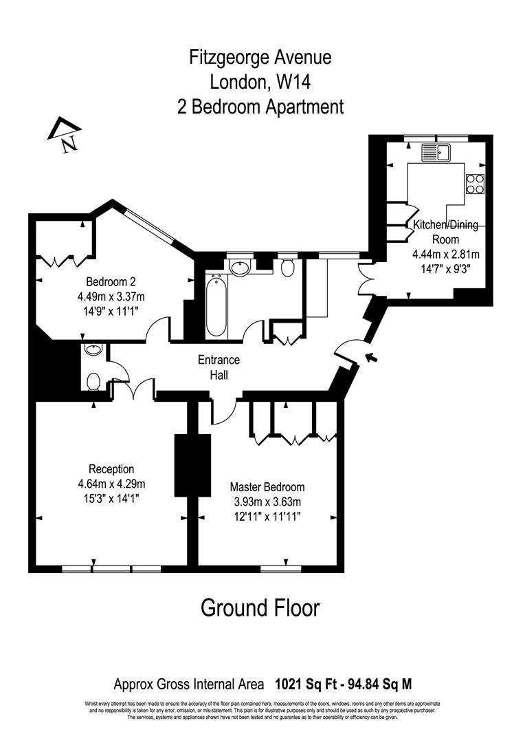 2 Bedrooms Flat to rent in Fitzgeorge Avenue, West Kensington, London W14