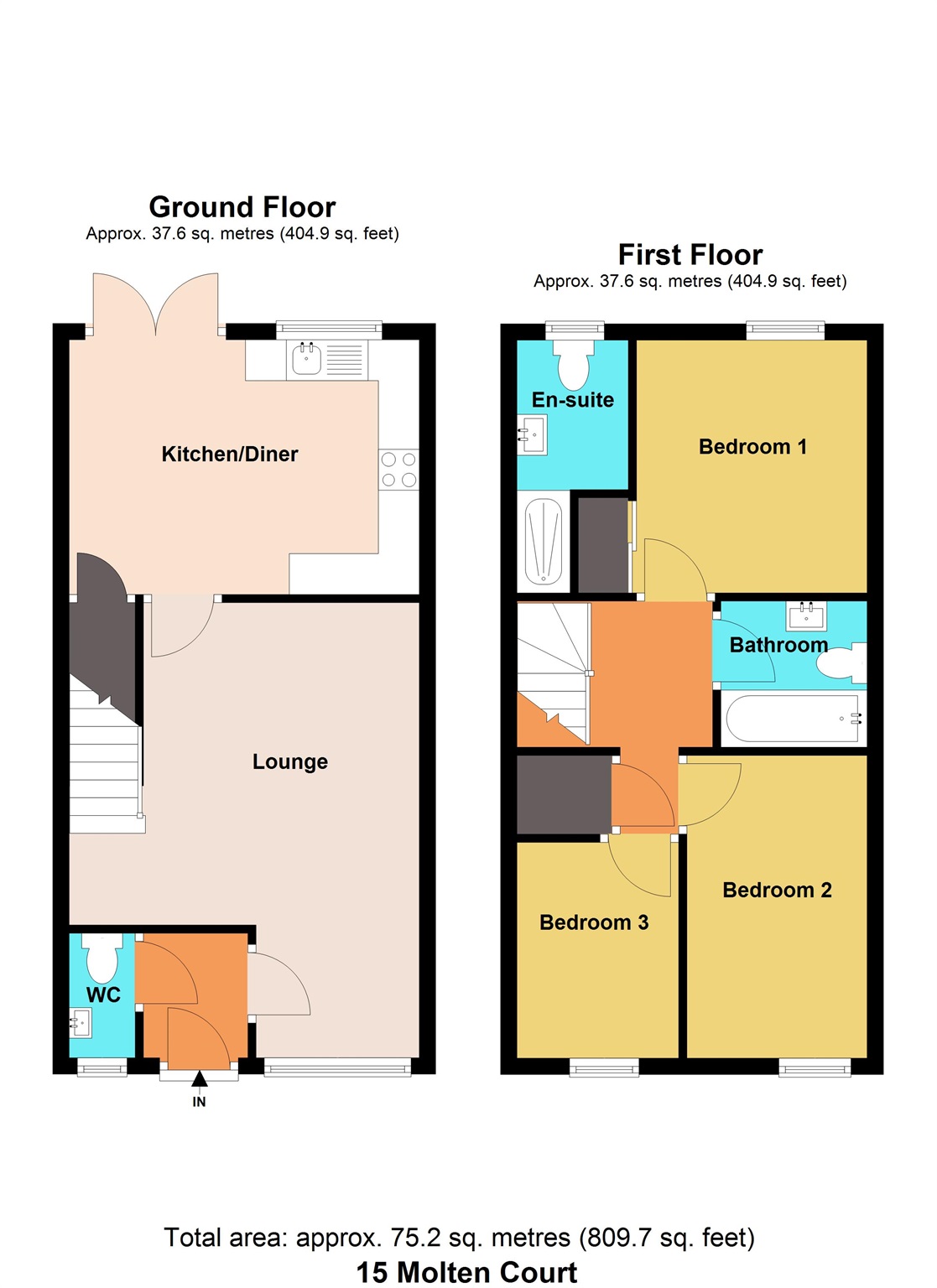 15, Molten Court, Newport floorplan