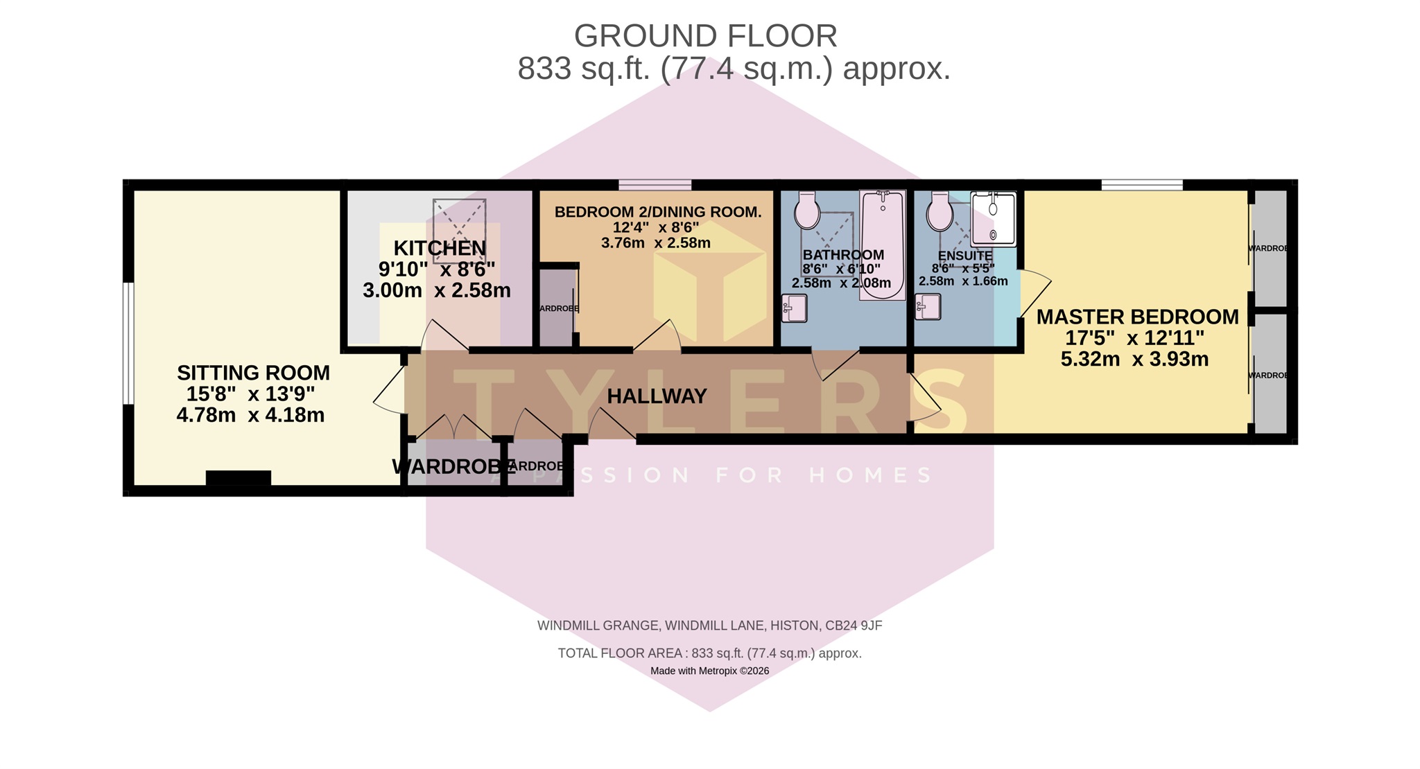 94, Windmill Grange, Windmill Lane, Cambridge floorplan