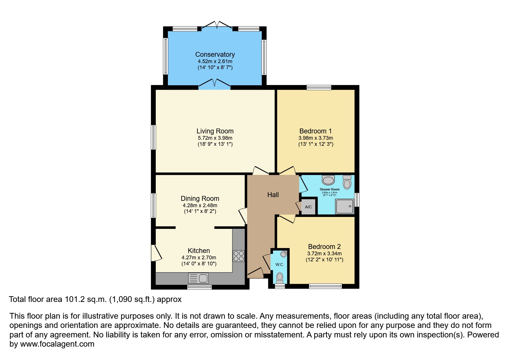 1, Harbourne Close, Burnham-on-Sea floorplan