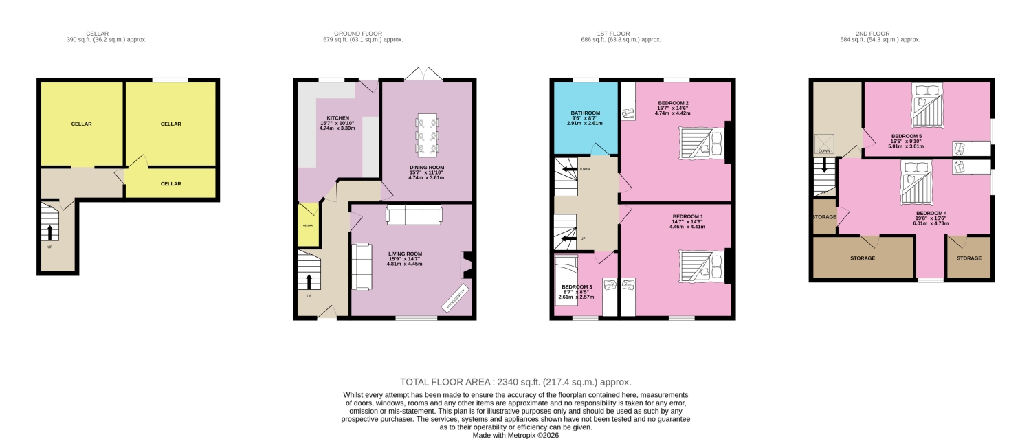 18, CLEVELAND ROAD, HUDDERSFIELD floorplan