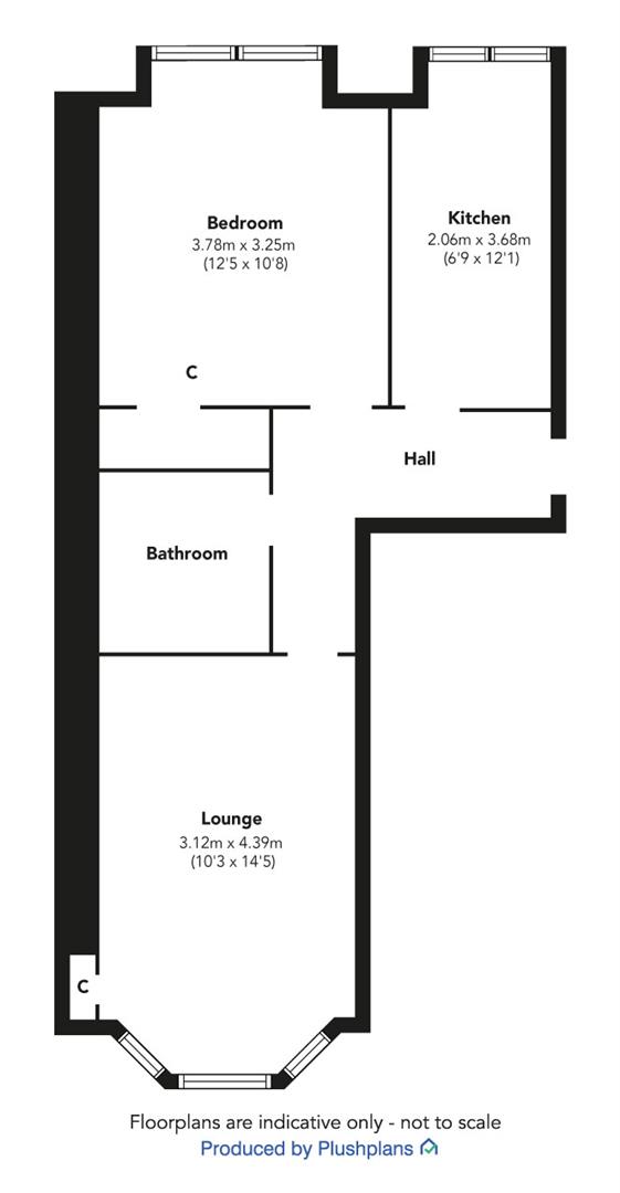 1/2, 56, Belville Street, Greenock floorplan