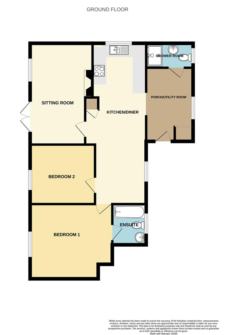 Five Acres, Woolacombe Road, Yelverton floorplan