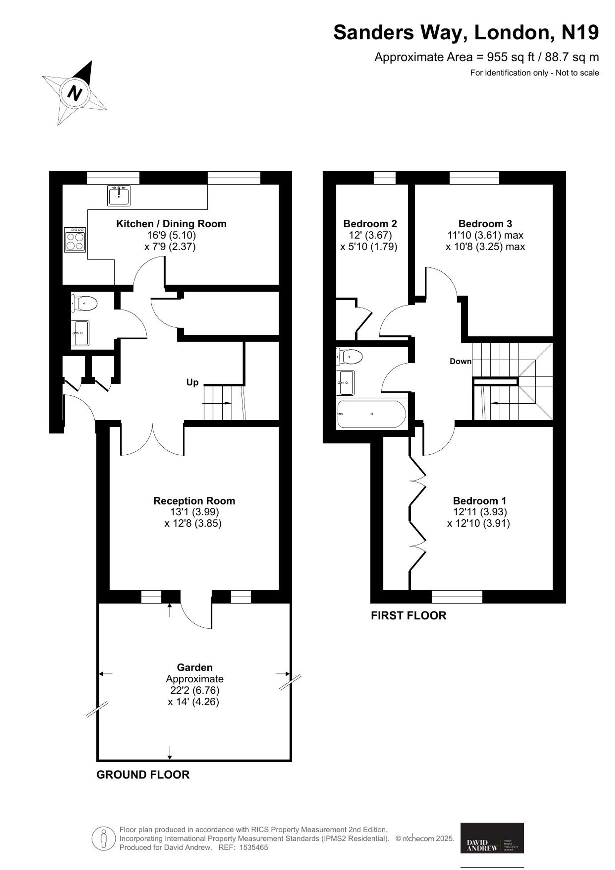 9 Sanders Way, London floorplan