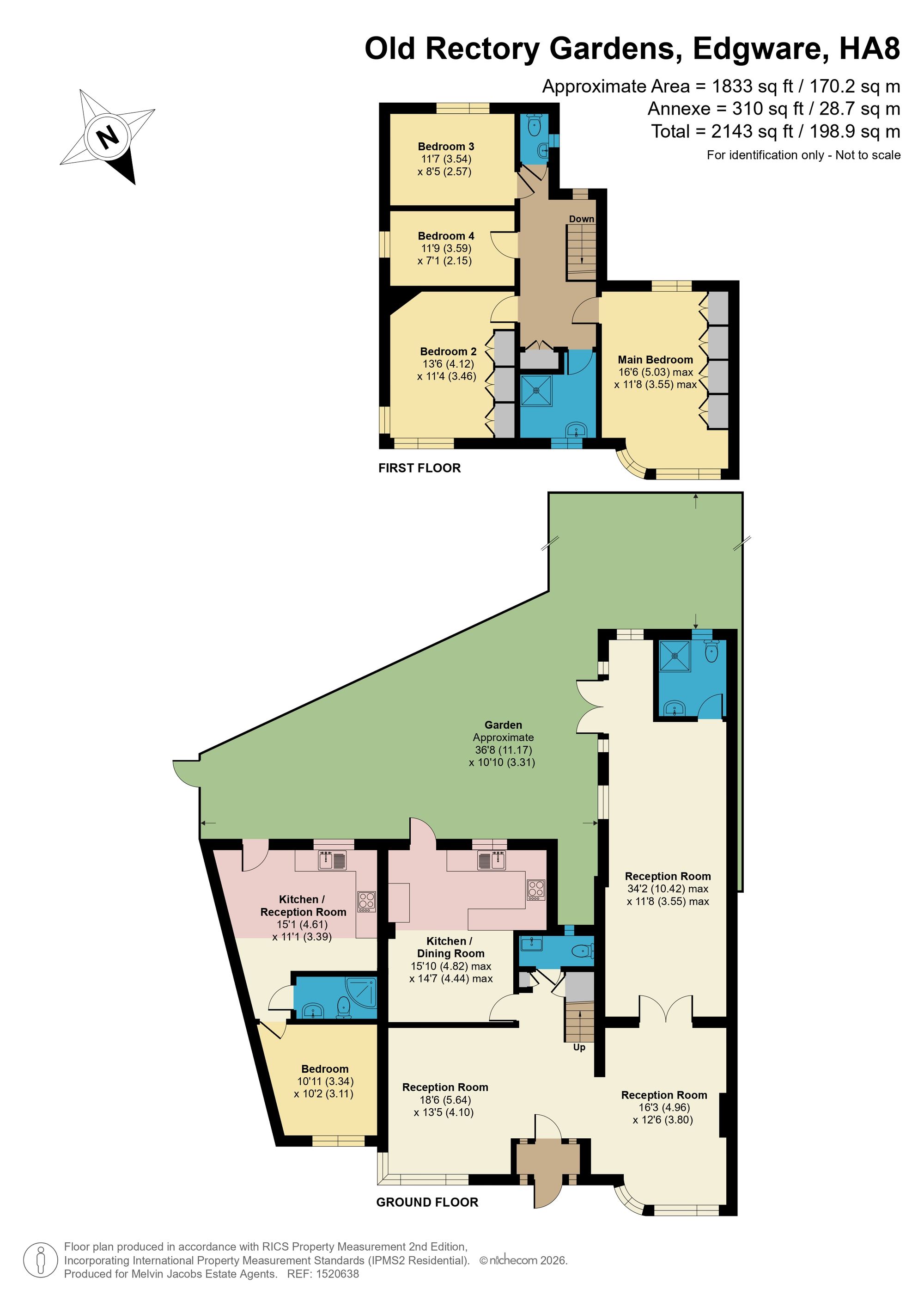 8, Old Rectory Gardens, Edgware floorplan