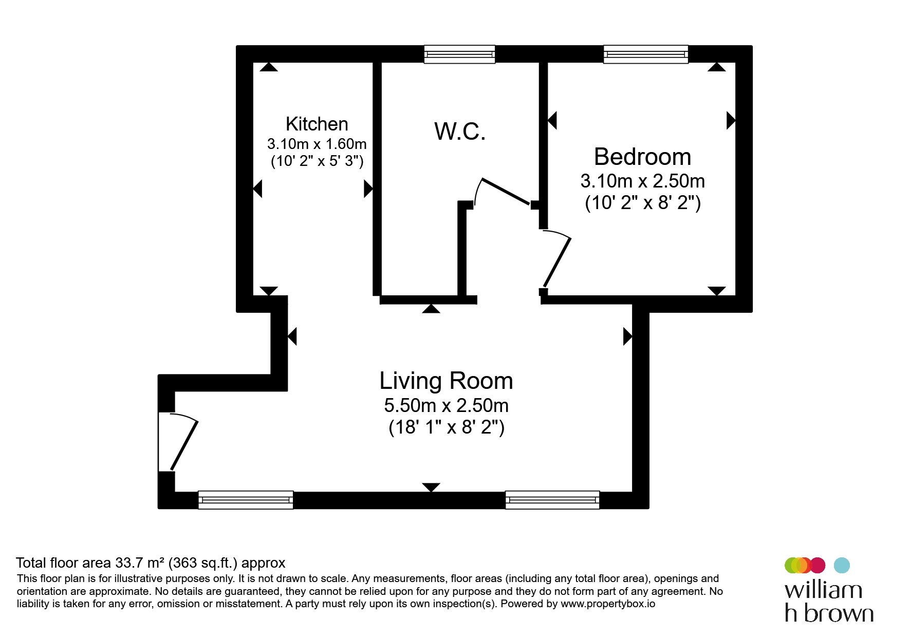 Flat 7, Branson Court, Cobden Street, Kettering floorplan