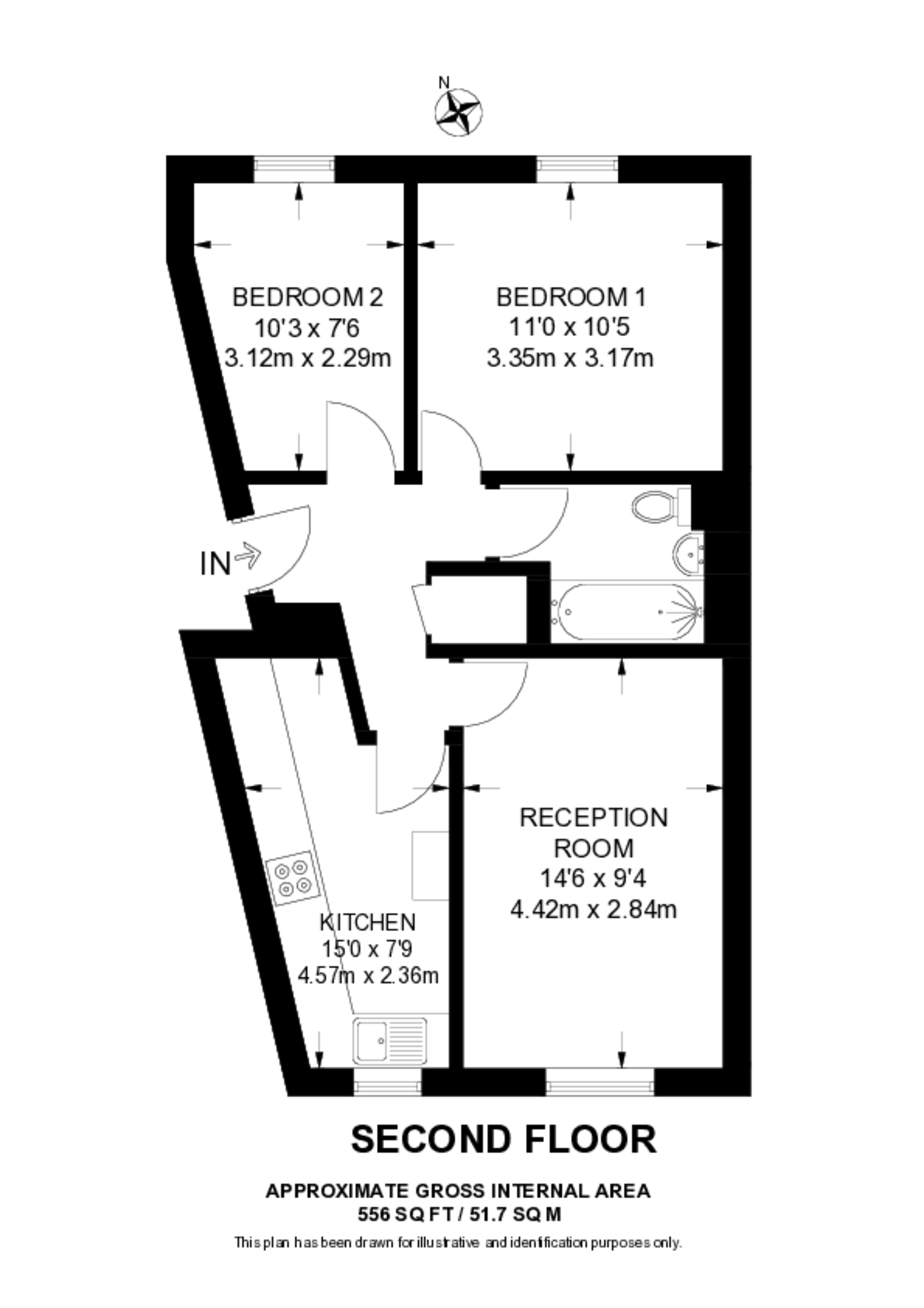 Croxley Road, Queen's Park floorplan