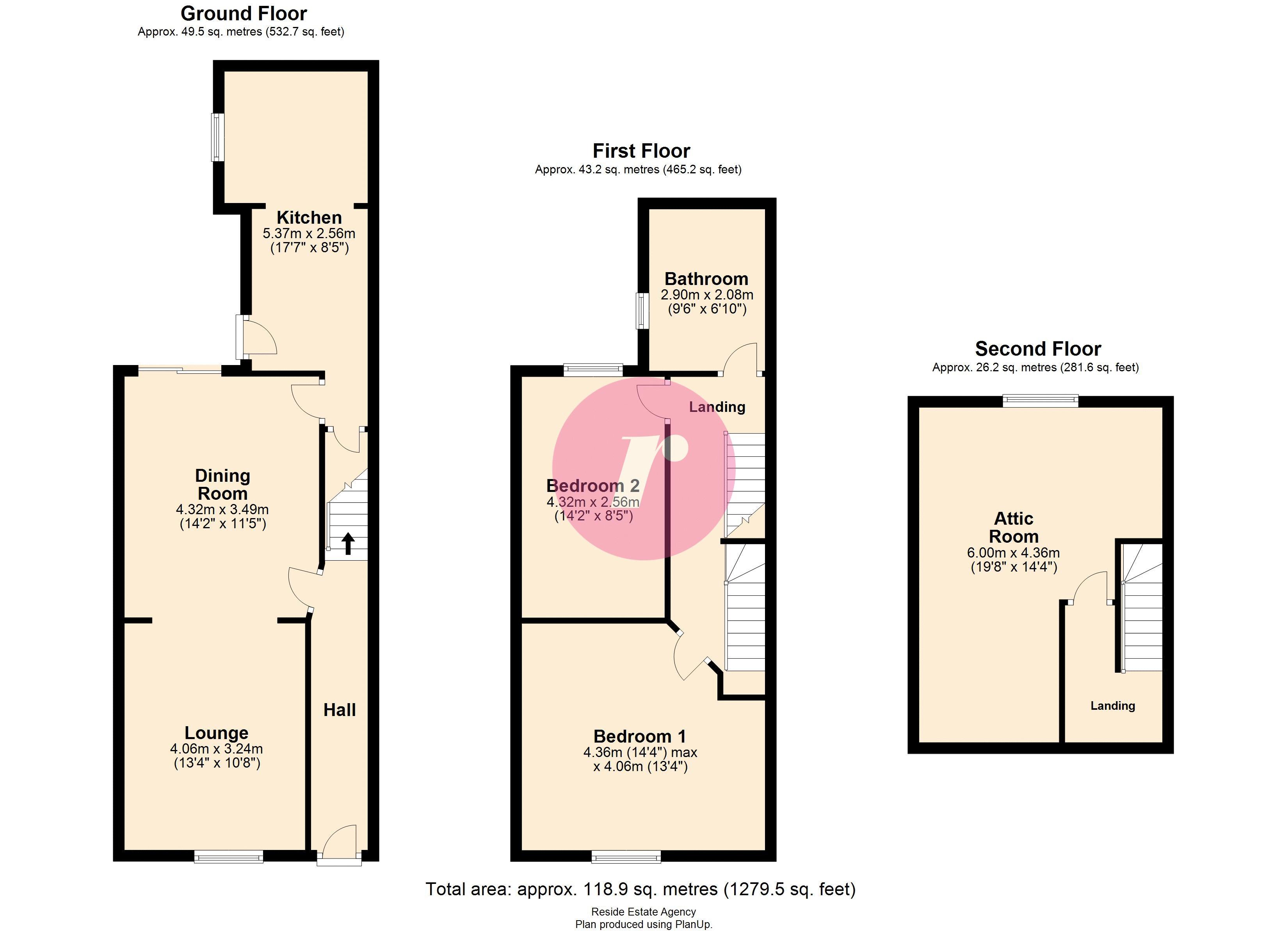Castlemere Street, Deeplish, Rochdale OL11, 3 bedroom terraced house