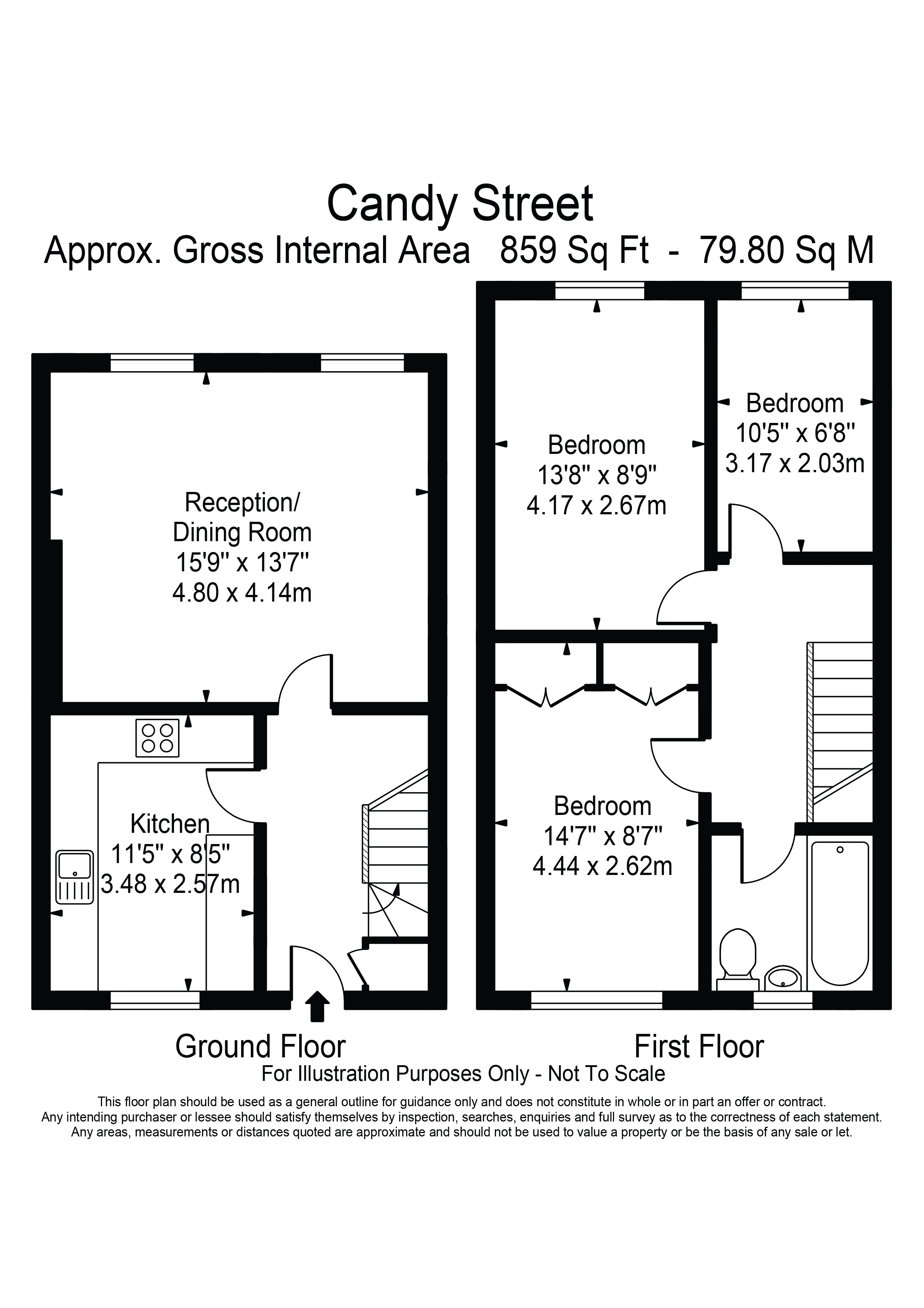93, Candy Street, London floorplan
