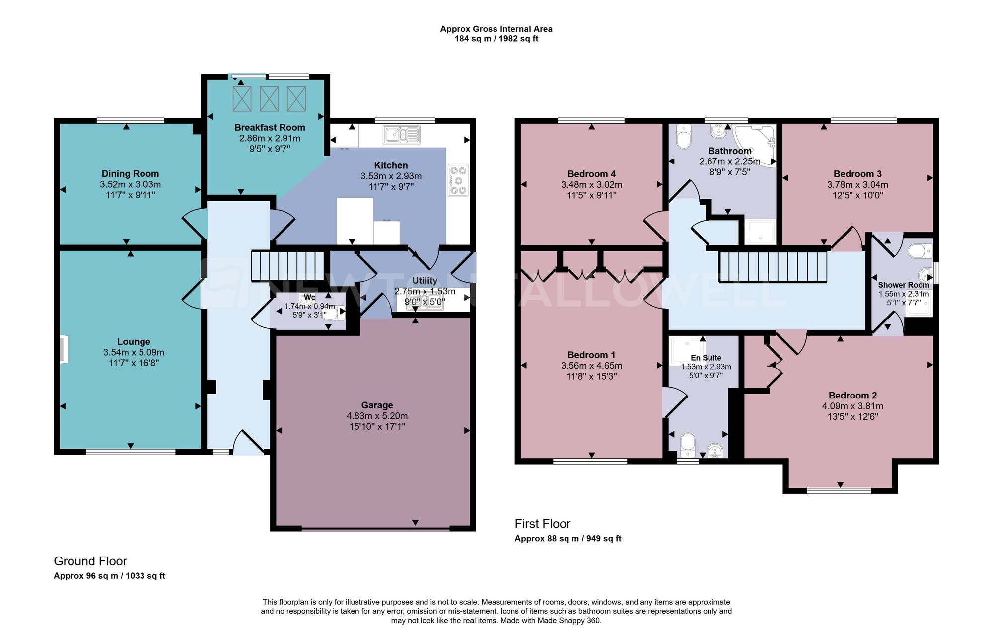 43 Chandlers Croft, Ibstock floorplan