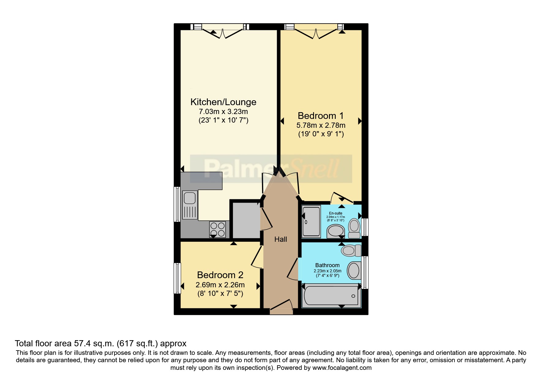Flat 5, Weymouth floorplan
