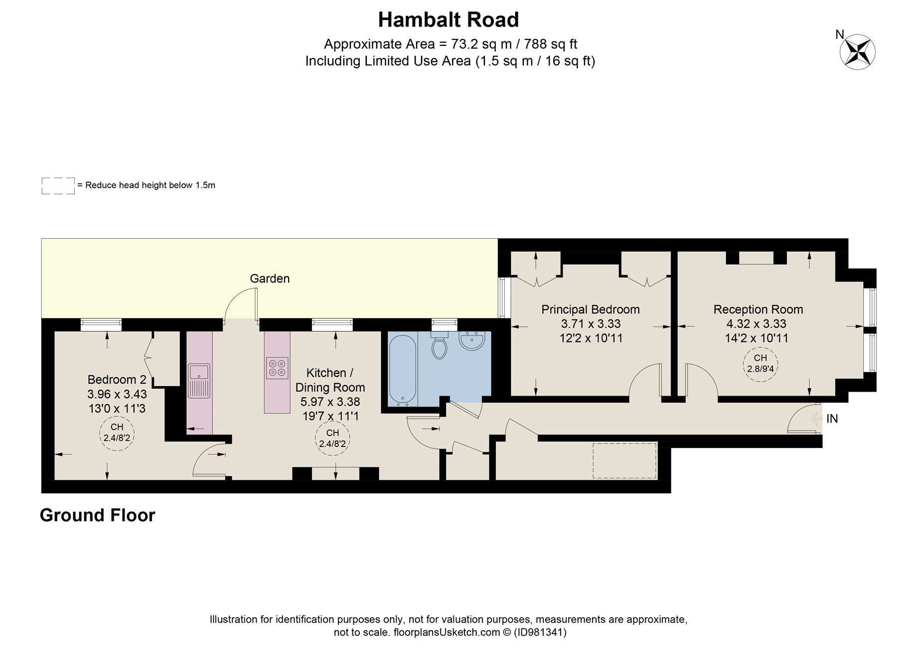 Hambalt Road, London floorplan