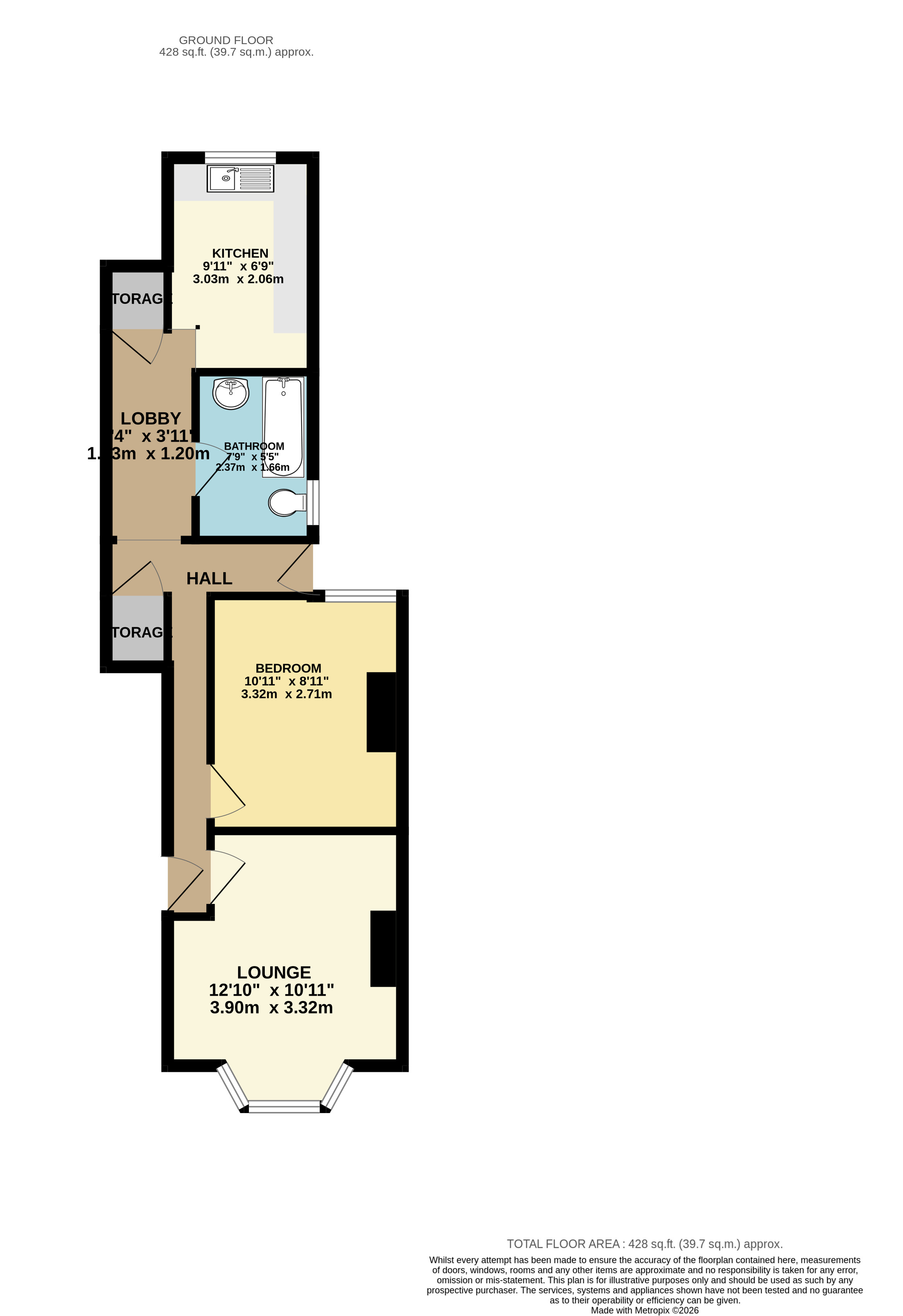 47a, Clarence Road, Grays floorplan
