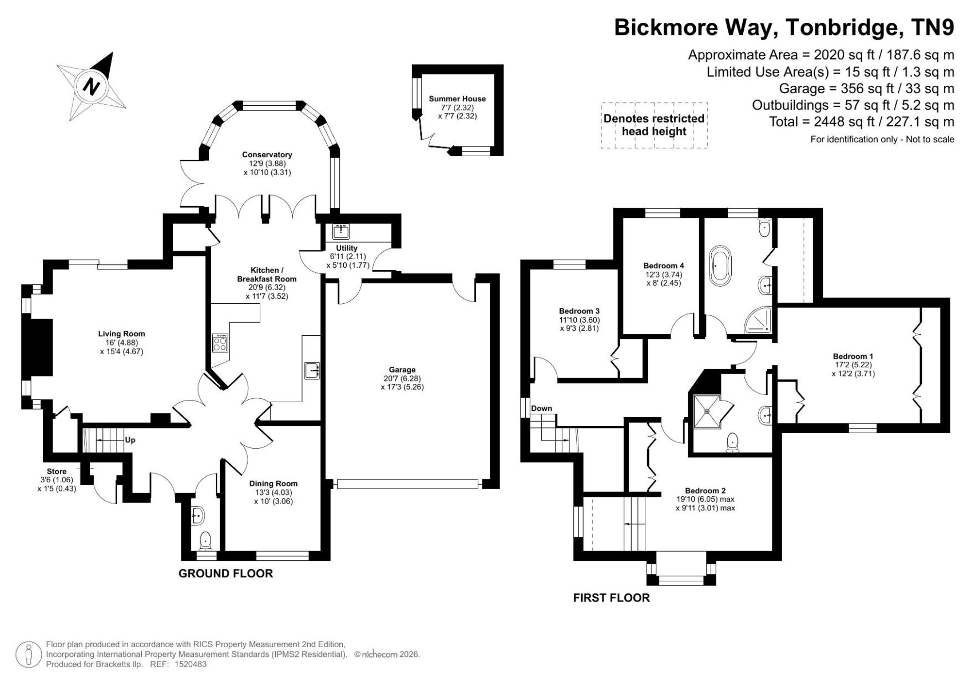 11 Bickmore Way, Tonbridge floorplan