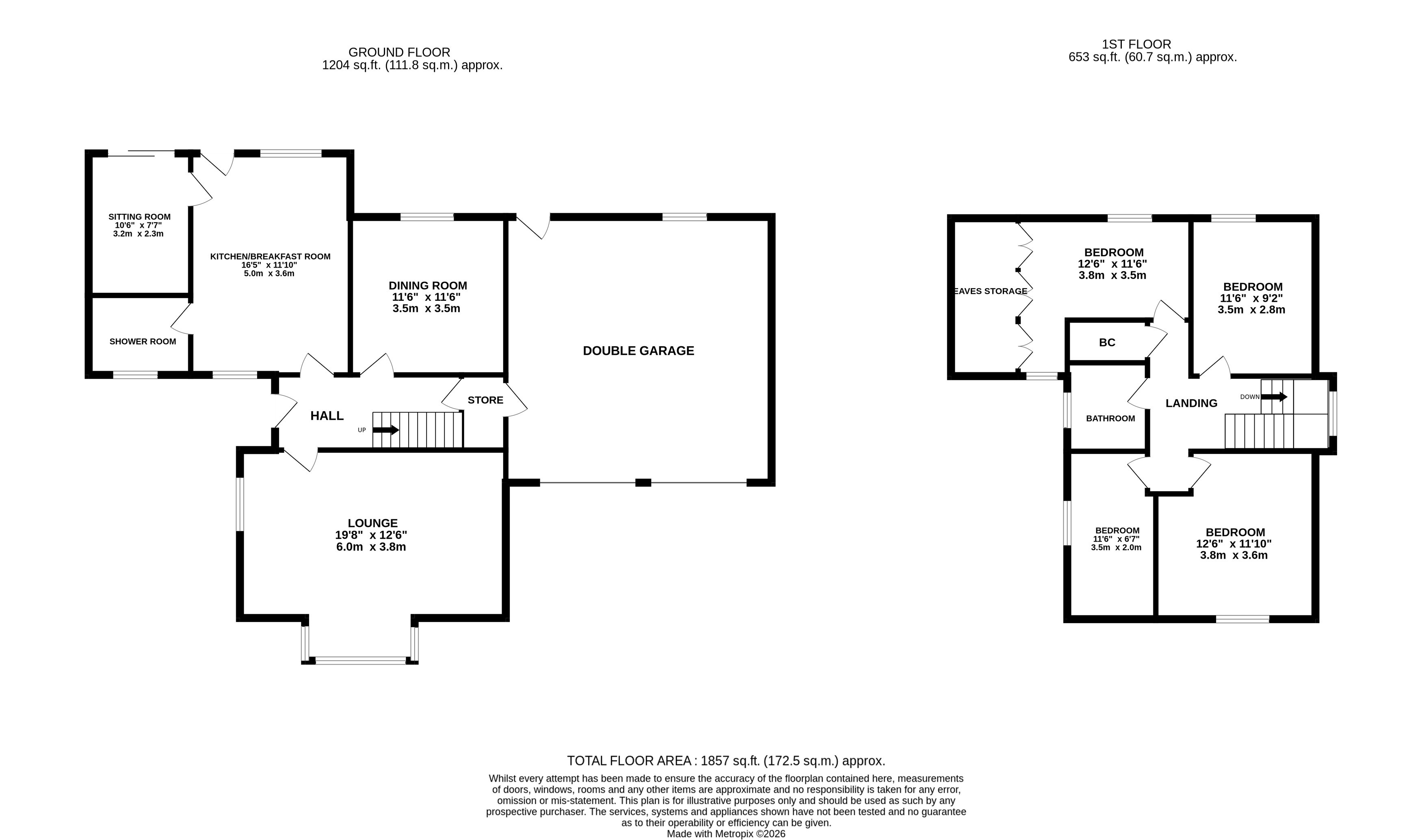 1, Dene Way, Upper Caldecote floorplan