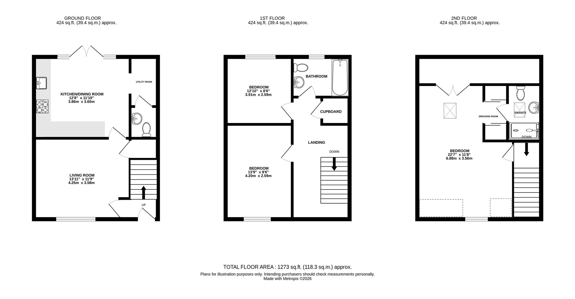 37, Larkspur Drive, Burgess Hill floorplan