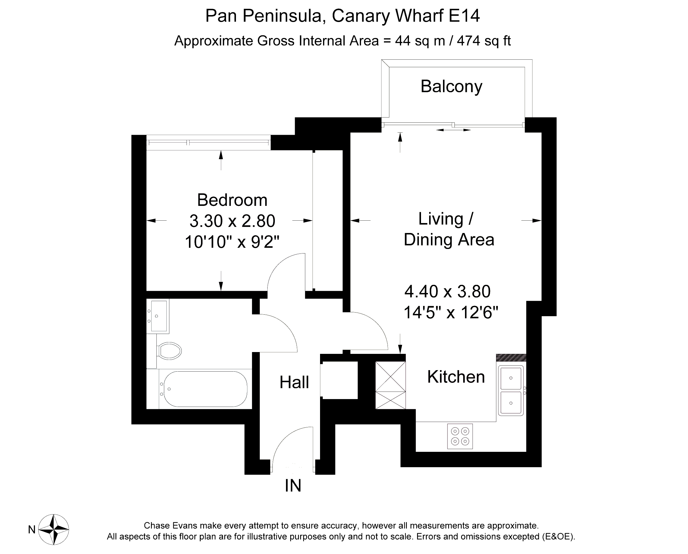 1 Bedrooms Flat to rent in West Tower, Pan Peninsula, Canary Wharf E14