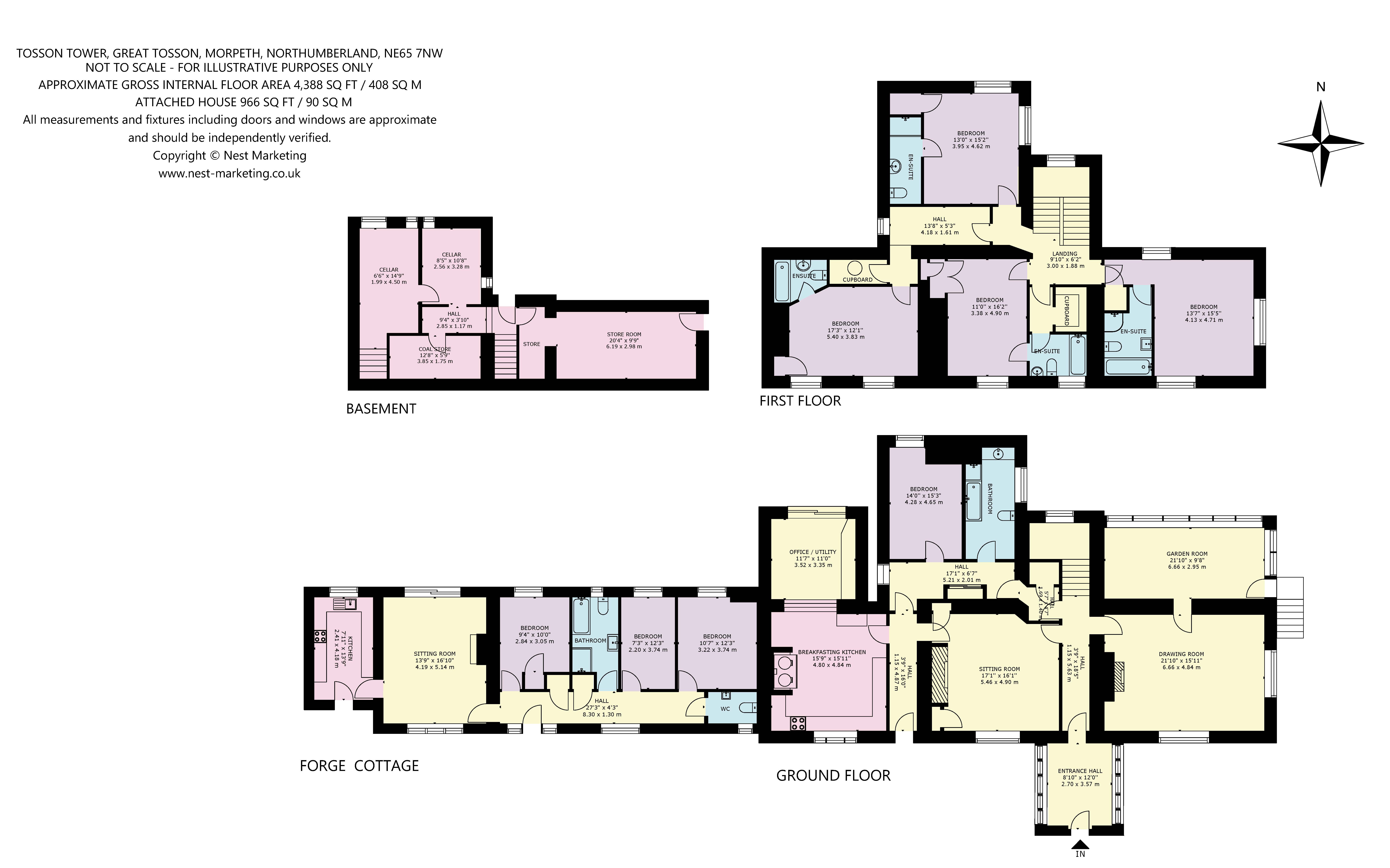 Great Tosson, Morpeth floorplan