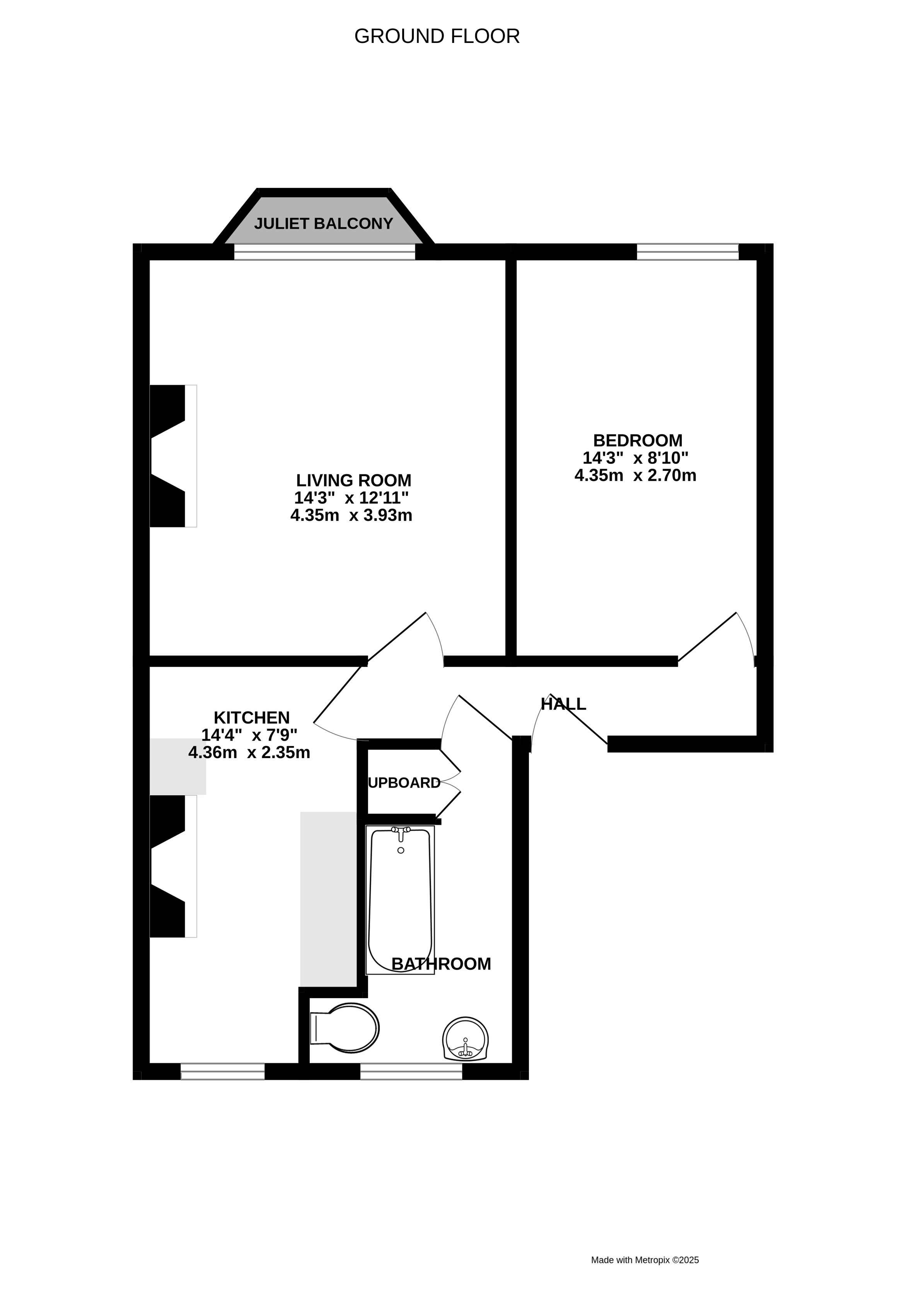 Flat 5, 18, Alexandra Terrace, Devon floorplan
