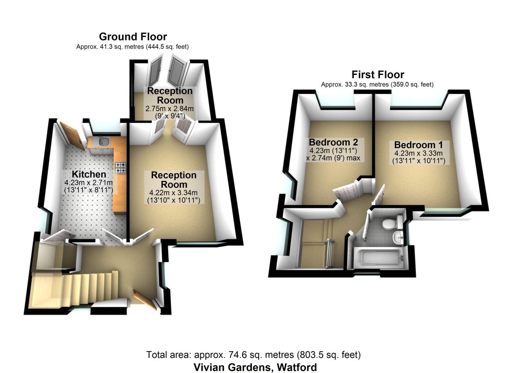 25, Vivian Gardens, Watford floorplan