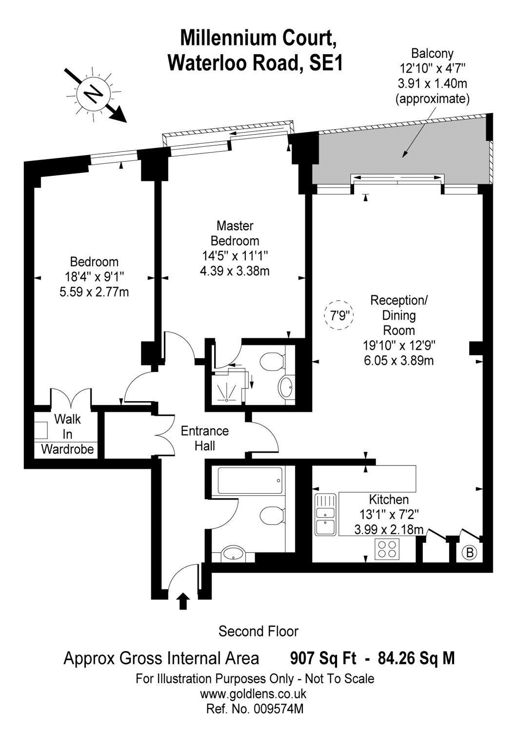 2 Bedrooms Flat to rent in Millennium Court, 264 Waterloo Road, London SE1