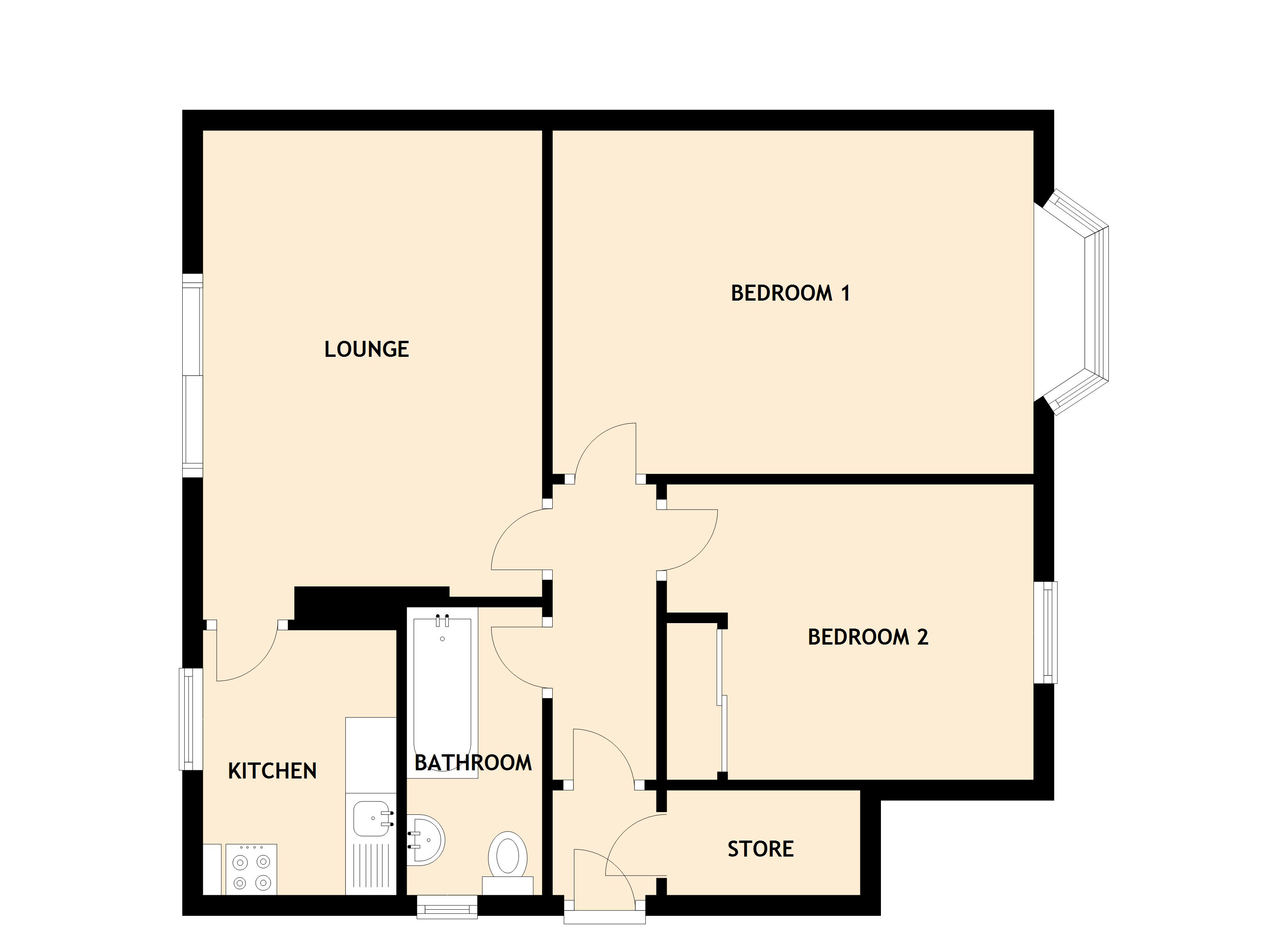 2 Bedrooms Villa for sale in Crewe Crescent, Crewe, Edinburgh EH5