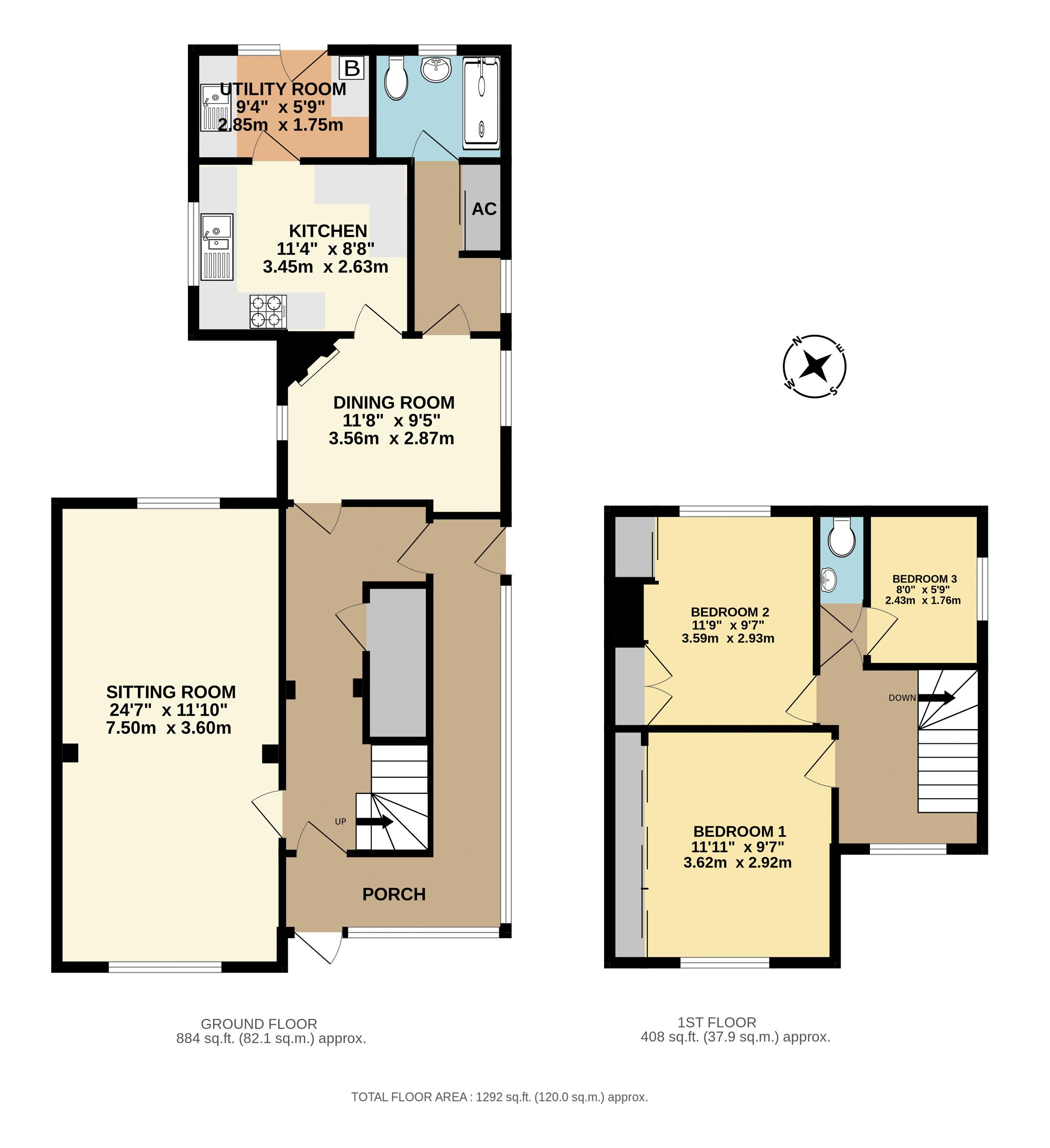2 Laurel Villas, Post Office Lane, Chard floorplan