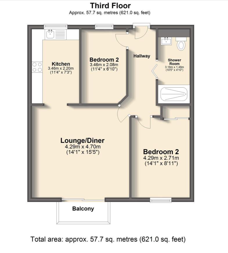 Ladies Spring Drive, Sheffield floorplan