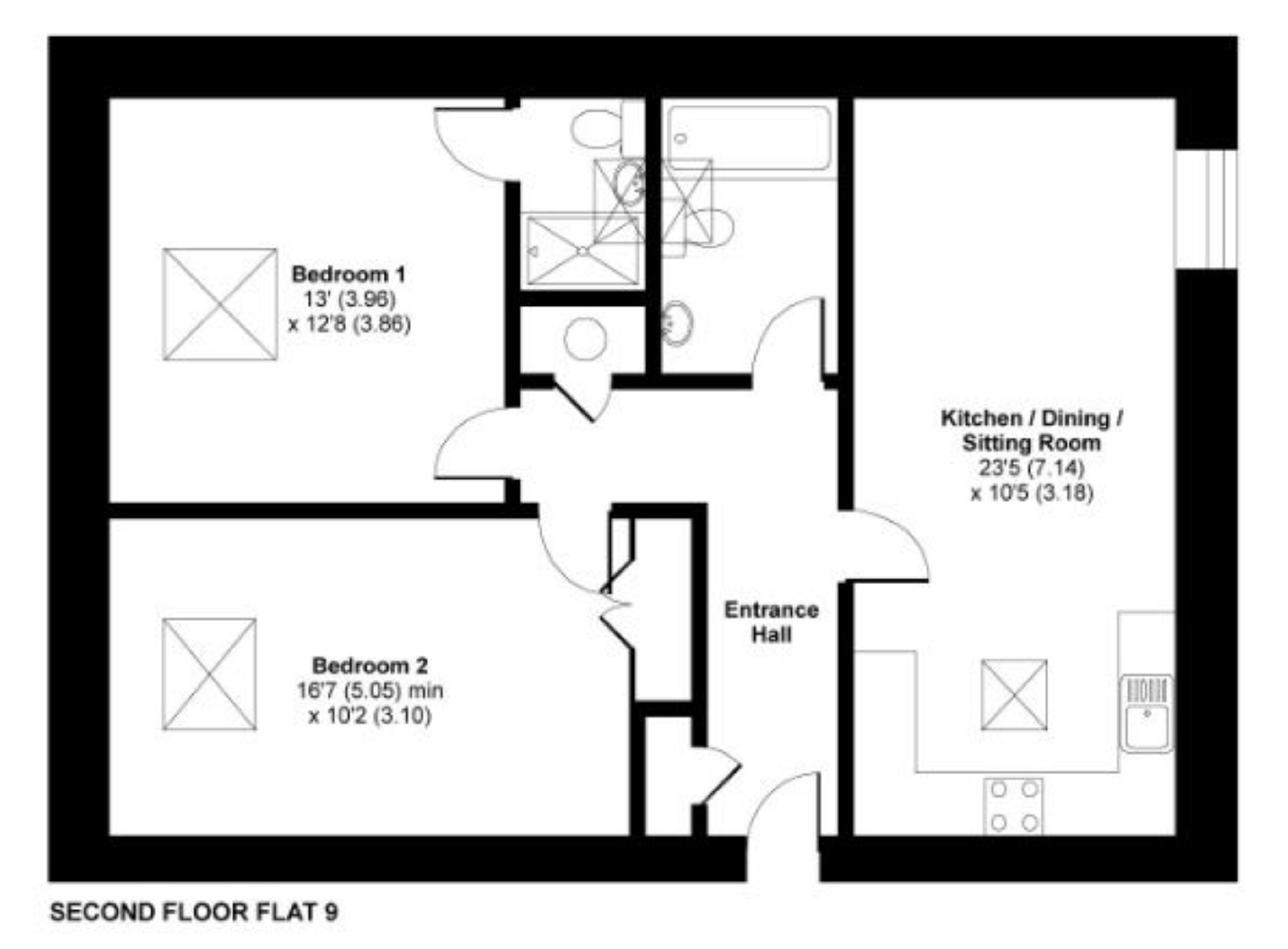 2 Bedrooms Flat for sale in Brand Street, Hitchin, Hertfordshire SG5