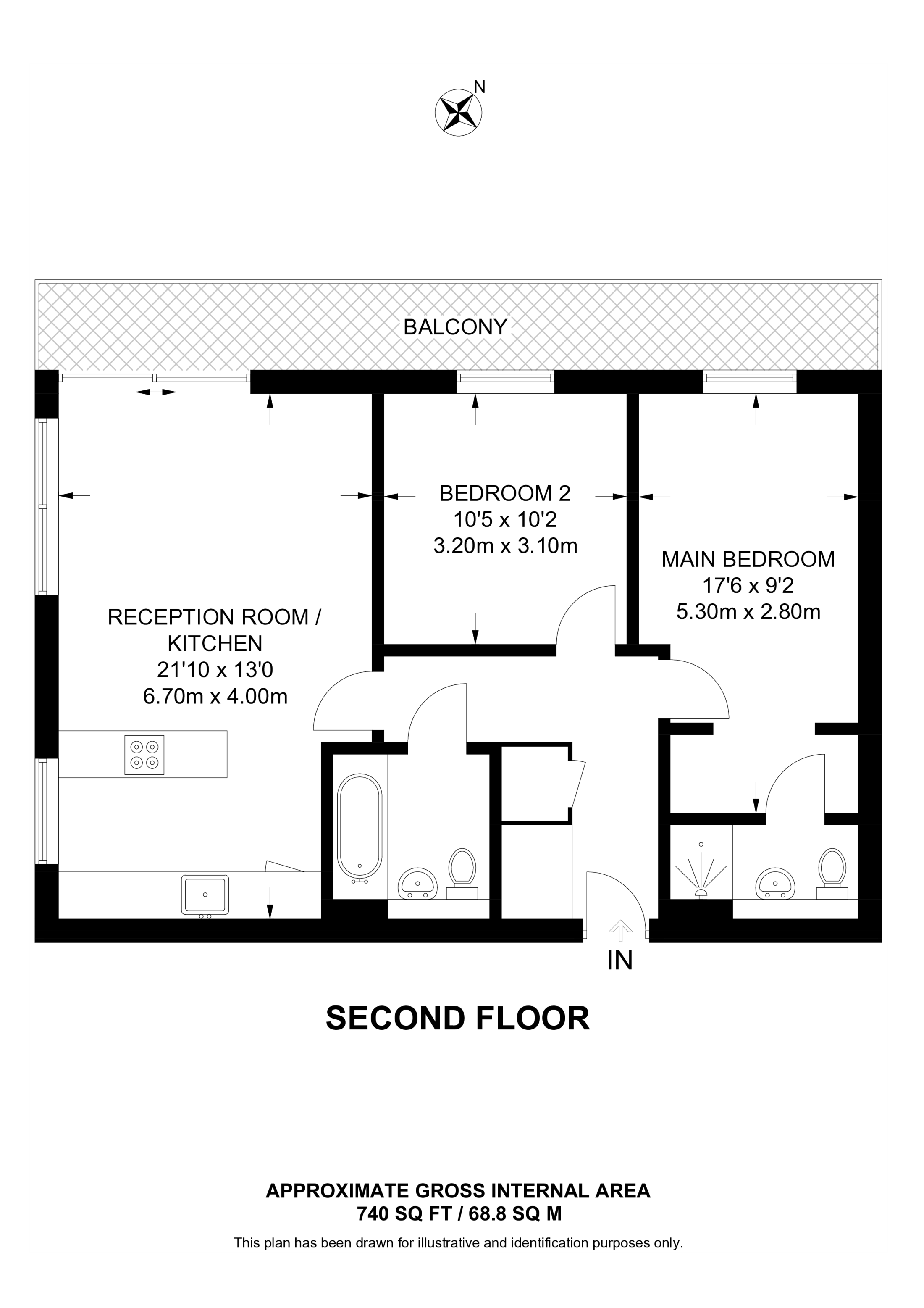 The Lock House, Camden floorplan